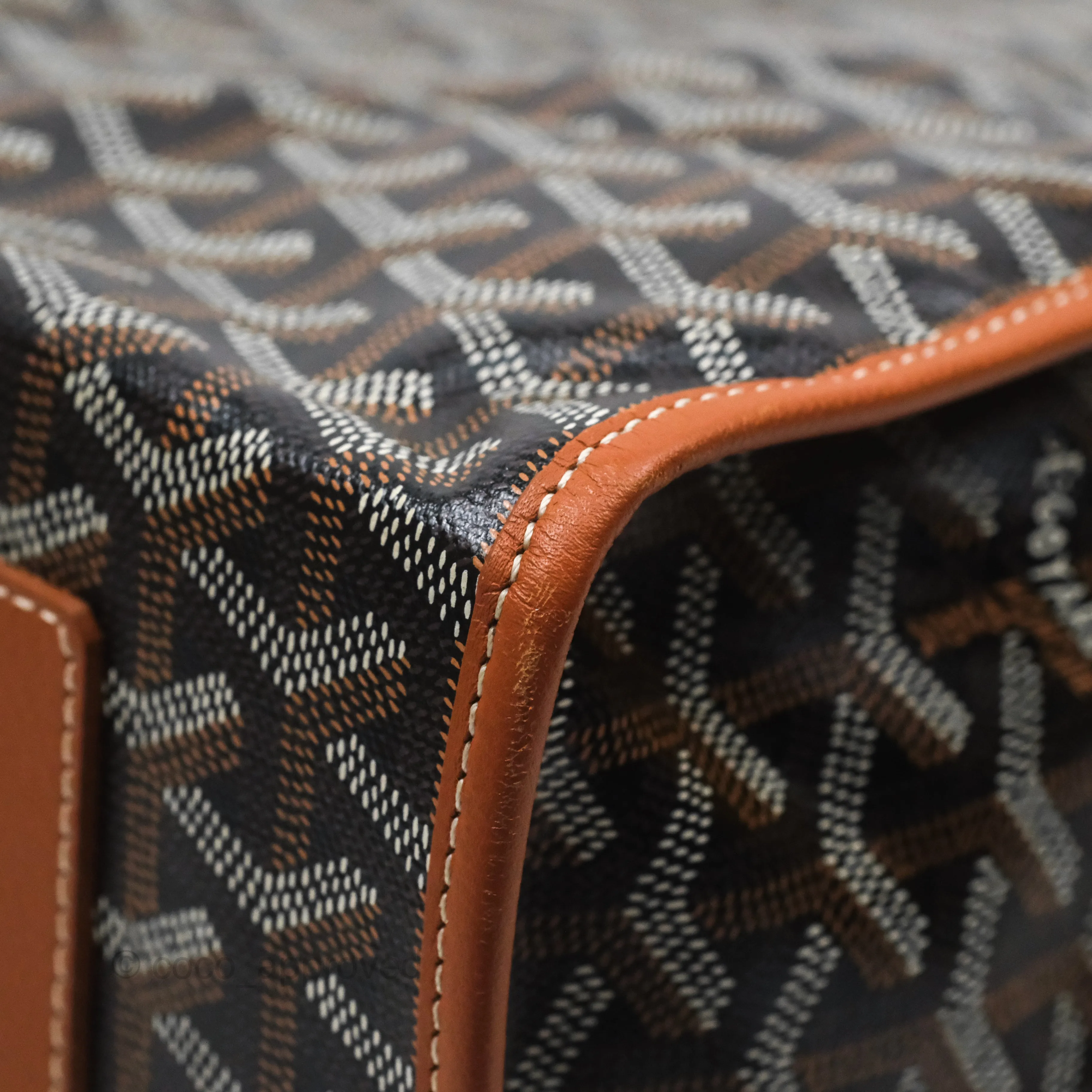 Goyard Saint Lger Backpack Black/ Tan