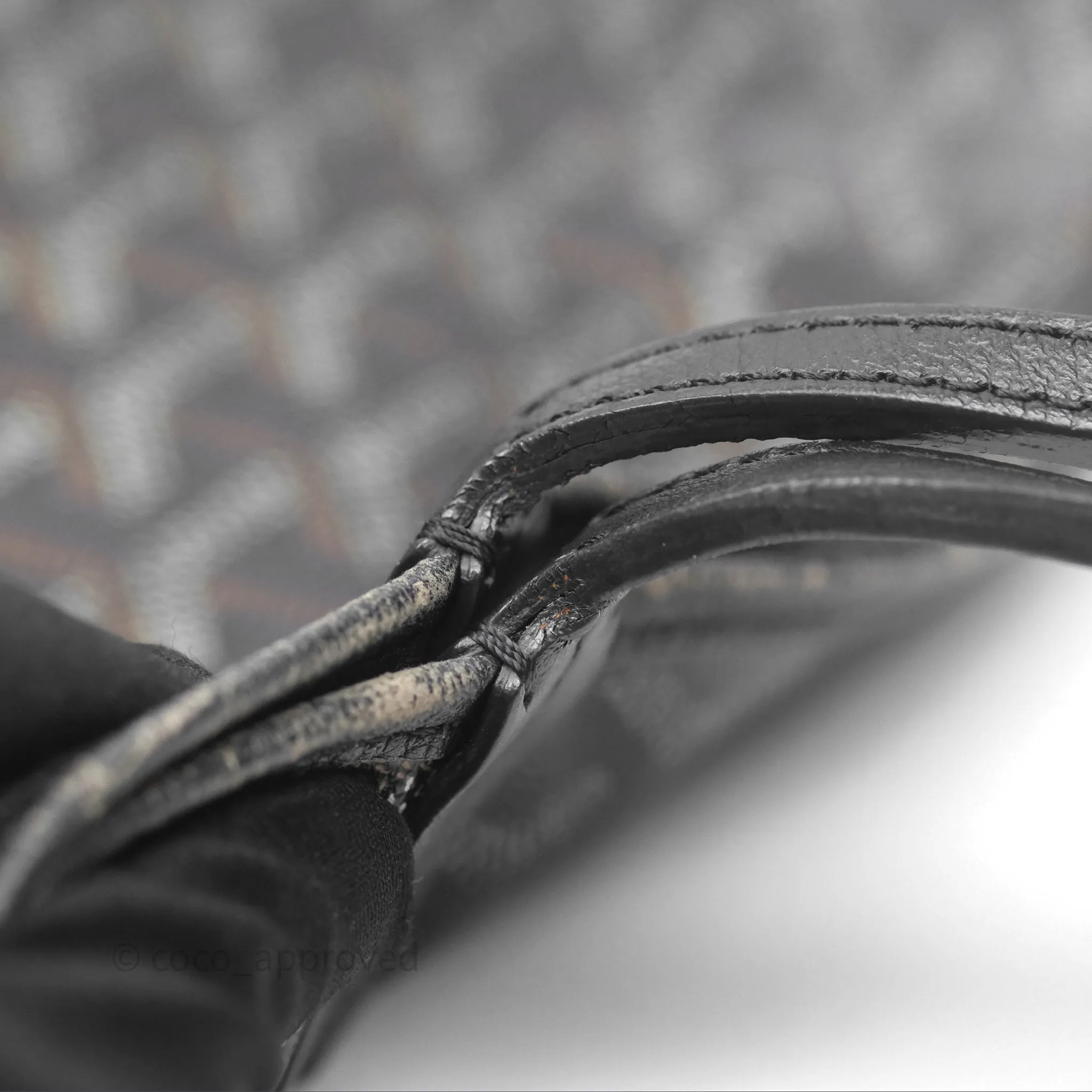 Goyard Saint Louis Black Goyardine Canvas PM