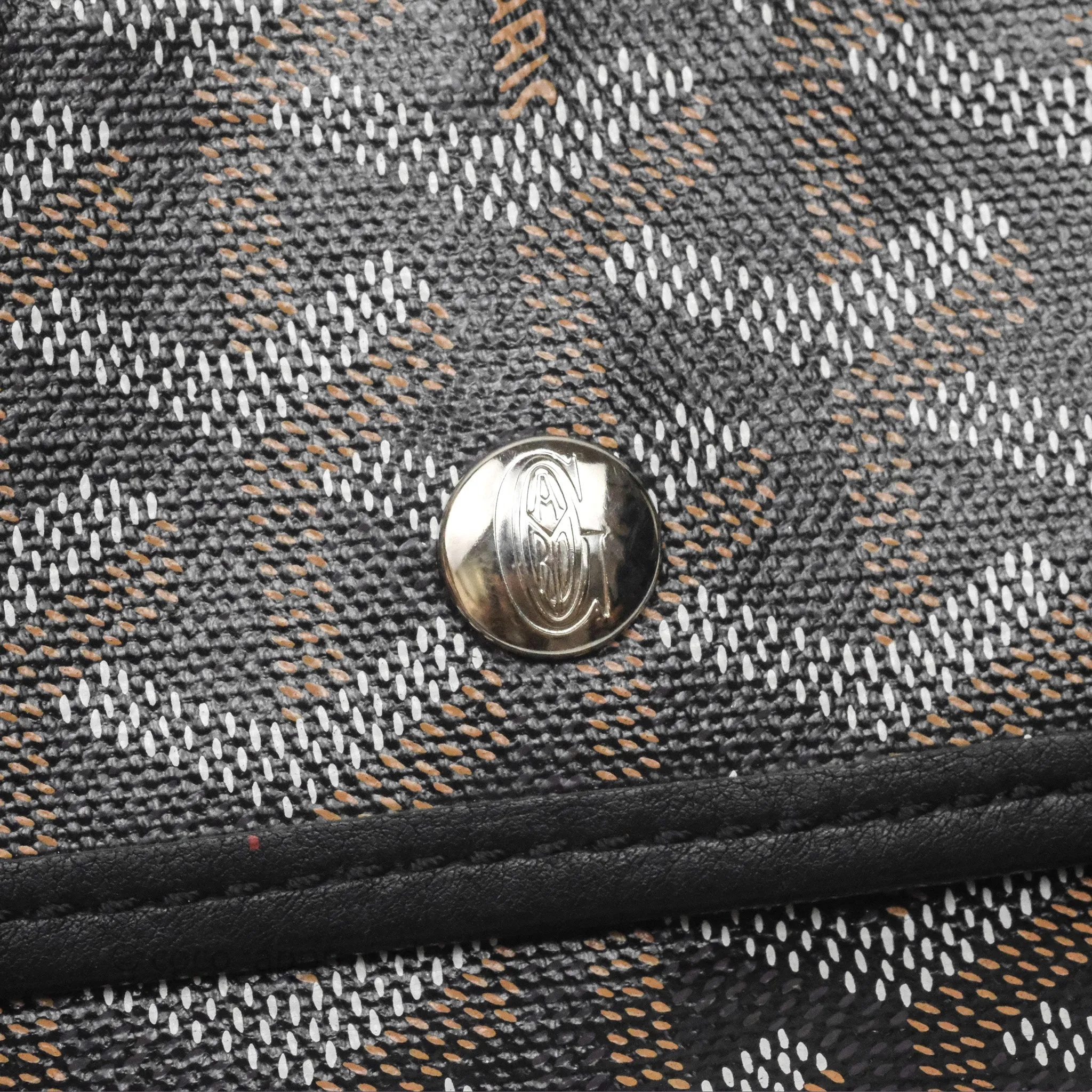 Goyard Saint Louis Black Goyardine Canvas PM