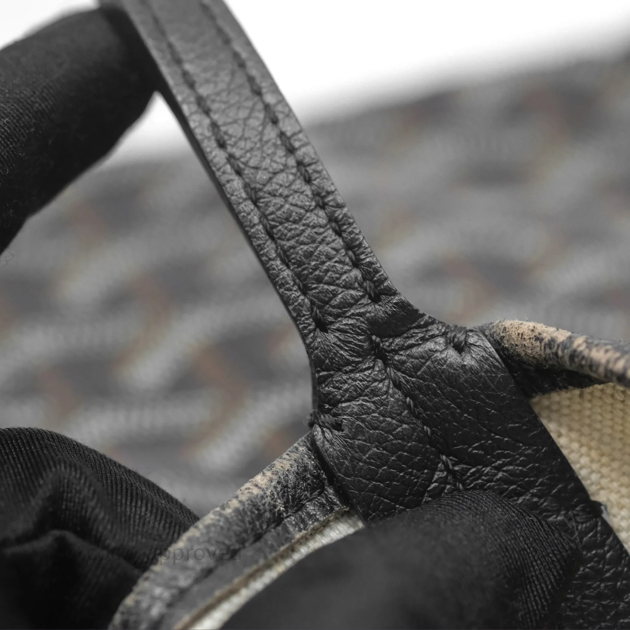 Goyard Saint Louis Black Goyardine Canvas PM
