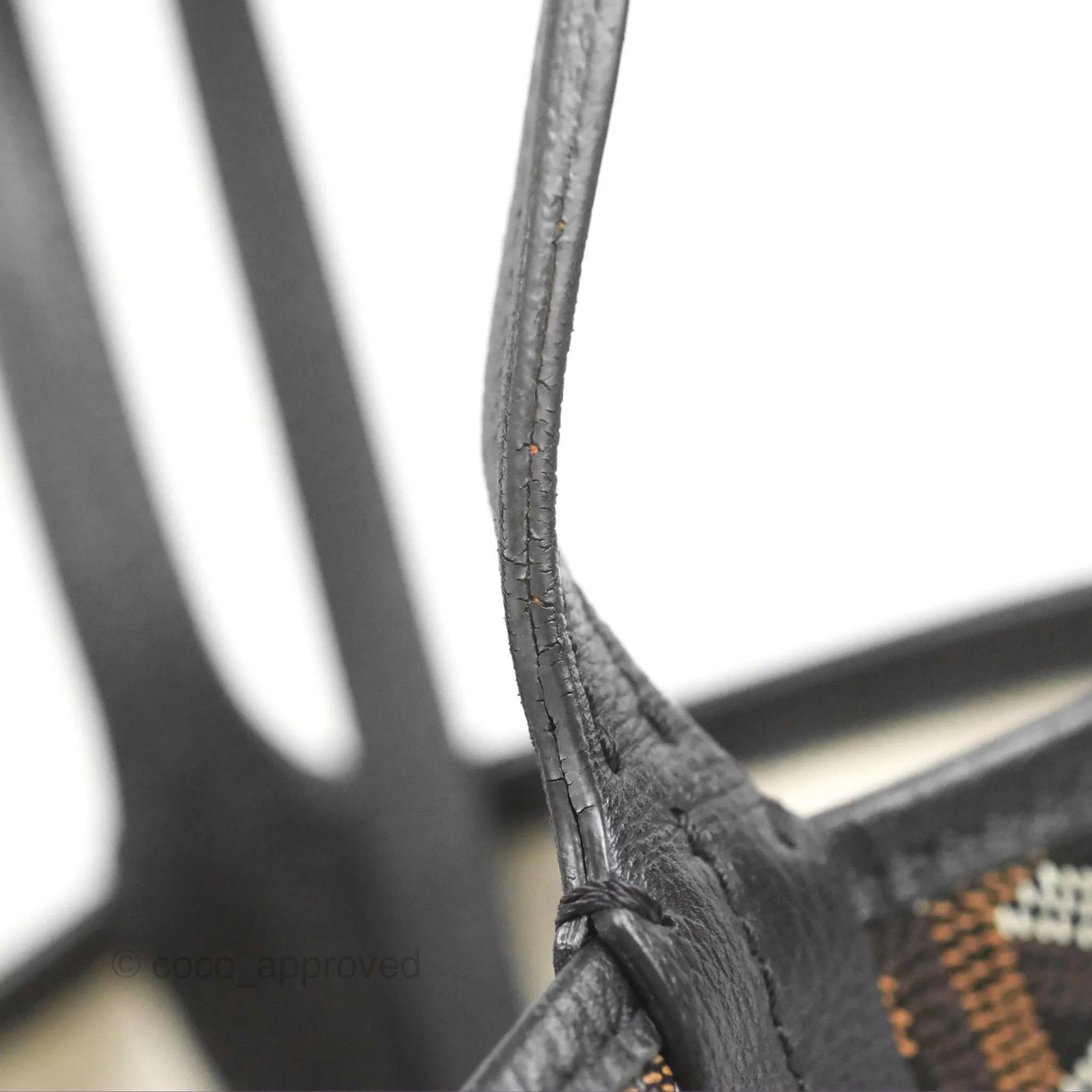 Goyard Saint Louis Black Goyardine Canvas PM