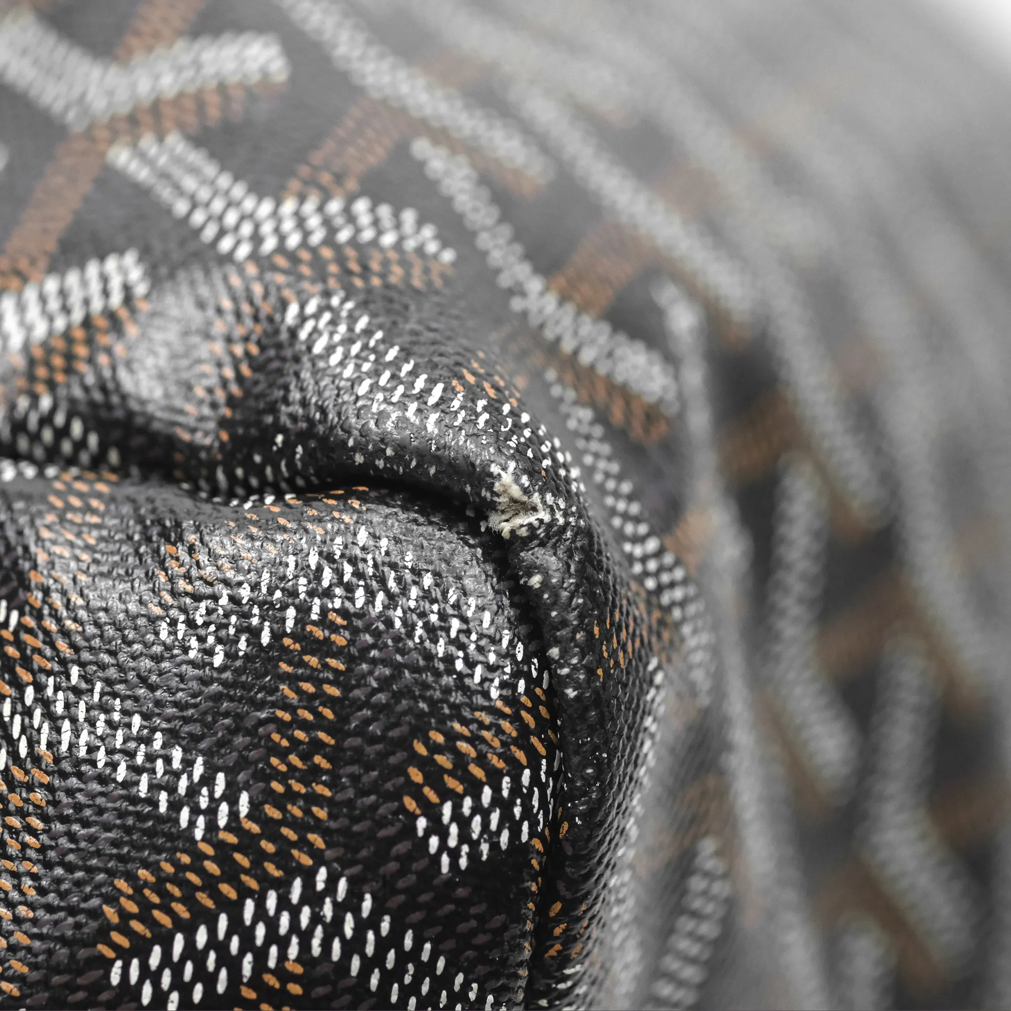 Goyard Saint Louis Black Goyardine Canvas PM