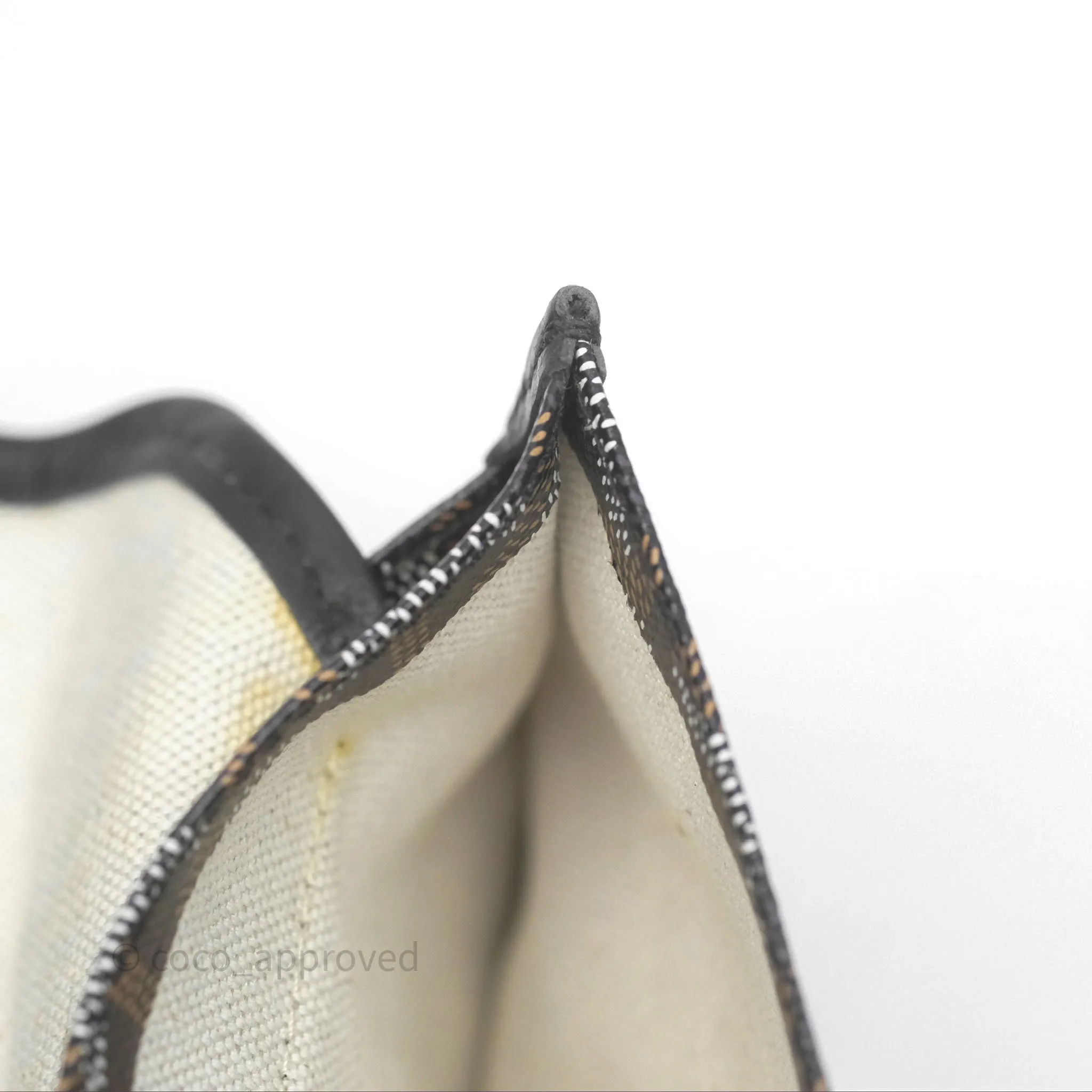 Goyard Saint Louis Black Goyardine Canvas PM