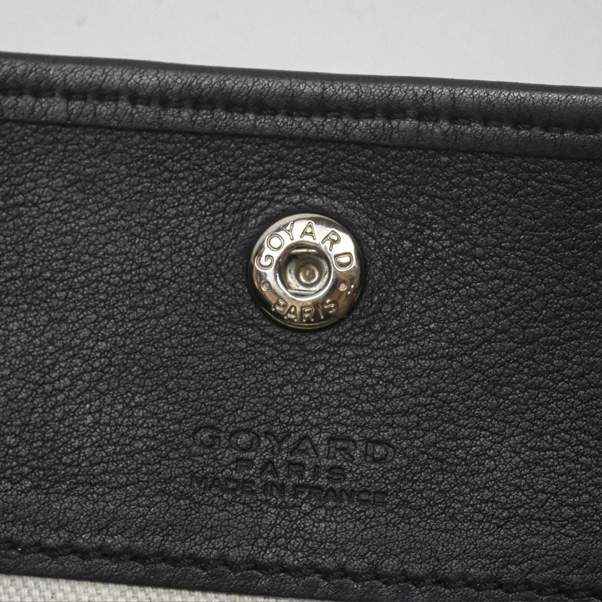 Goyard Saint Louis Black Goyardine Canvas PM