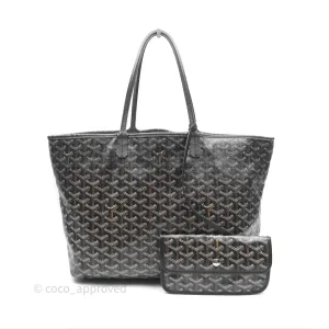 Goyard Saint Louis Black Goyardine Canvas PM
