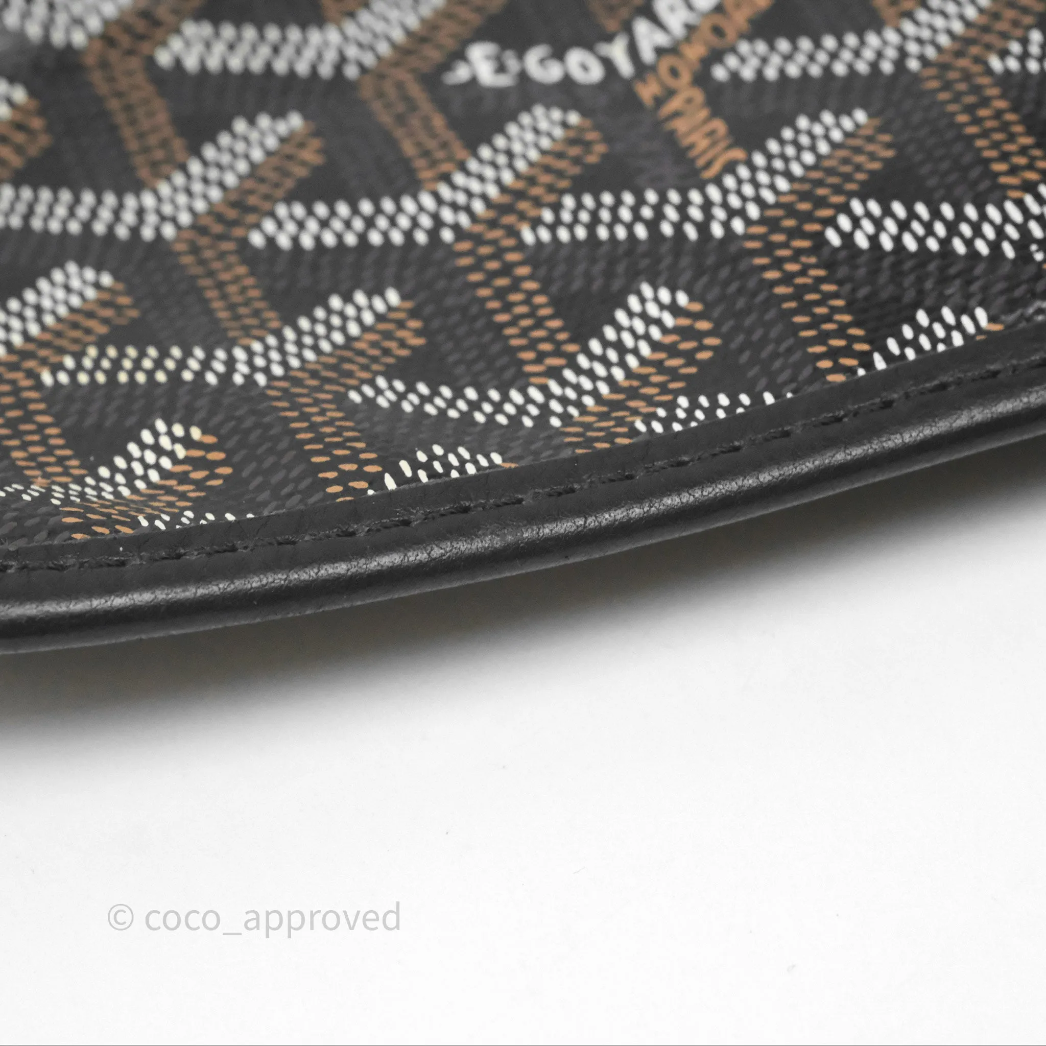 Goyard Saint Louis Black Goyardine Canvas PM