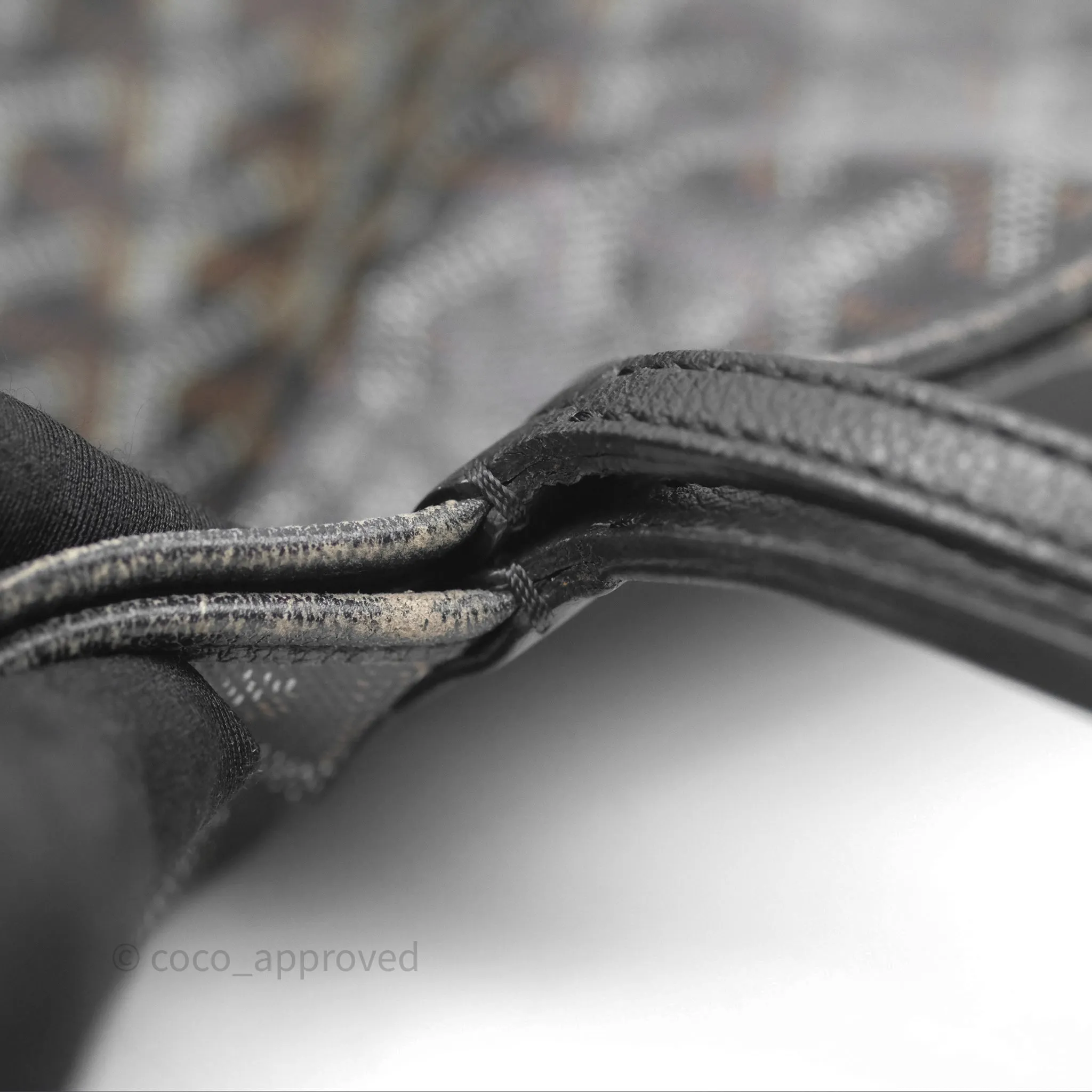 Goyard Saint Louis Black Goyardine Canvas PM