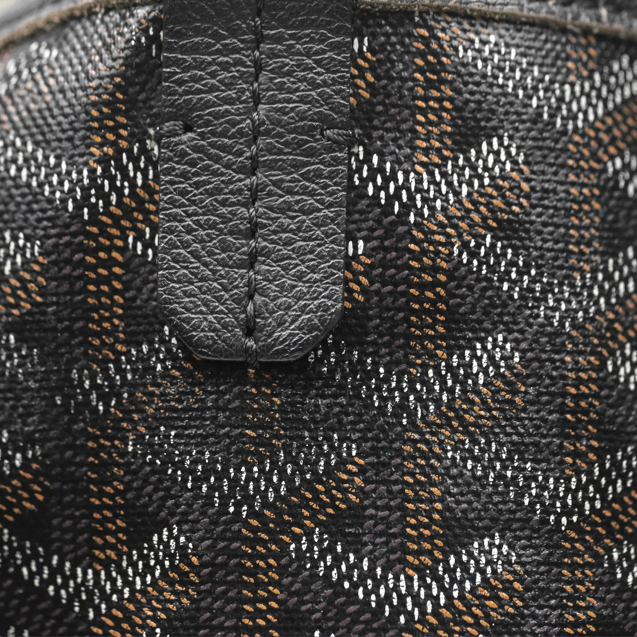 Goyard Saint Louis Black Goyardine Canvas PM