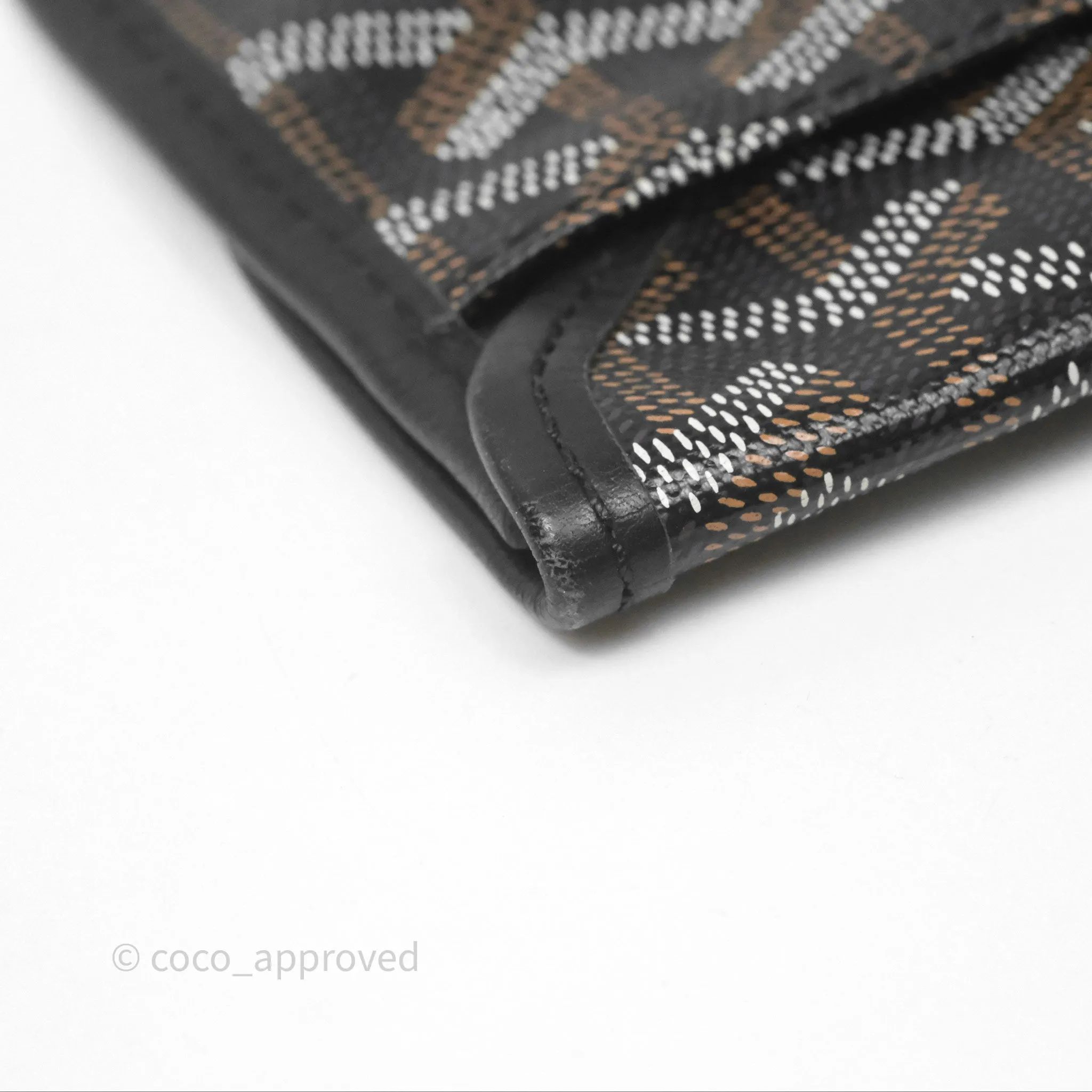 Goyard Saint Louis Black Goyardine Canvas PM