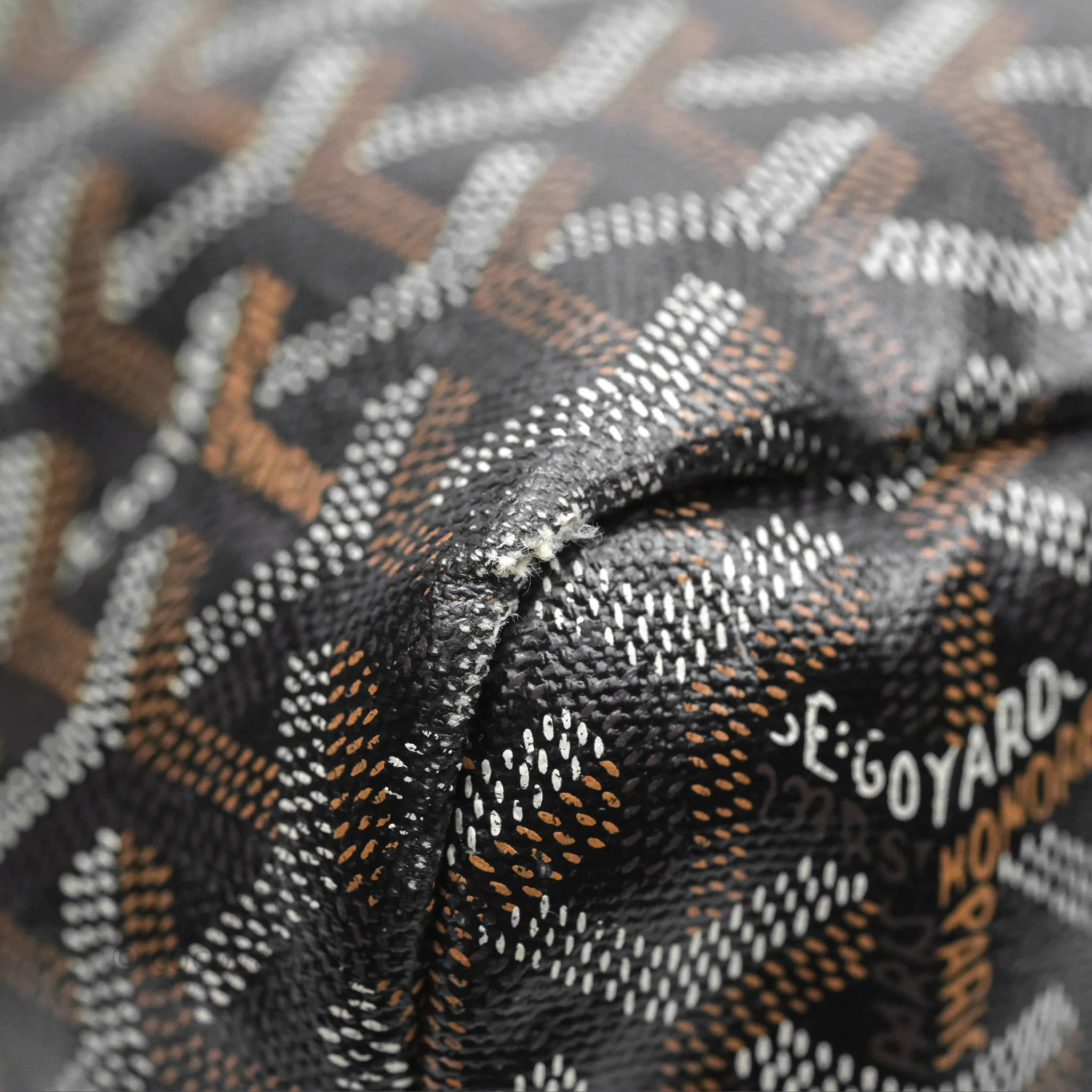 Goyard Saint Louis Black Goyardine Canvas PM