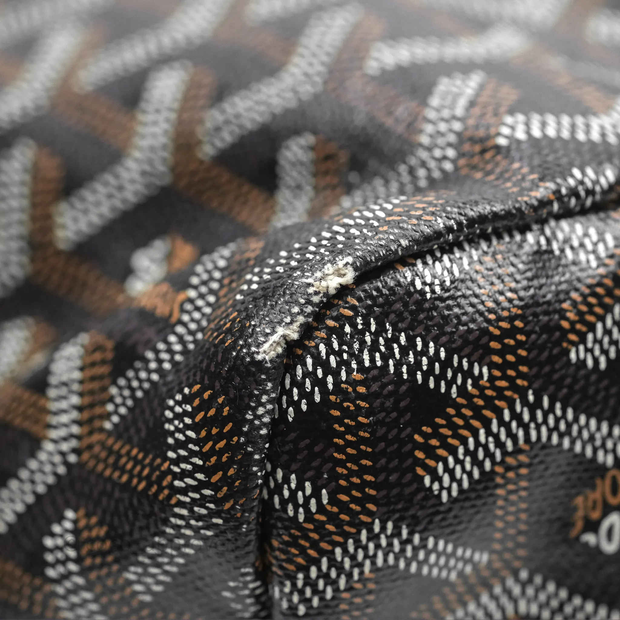 Goyard Saint Louis Black Goyardine Canvas PM