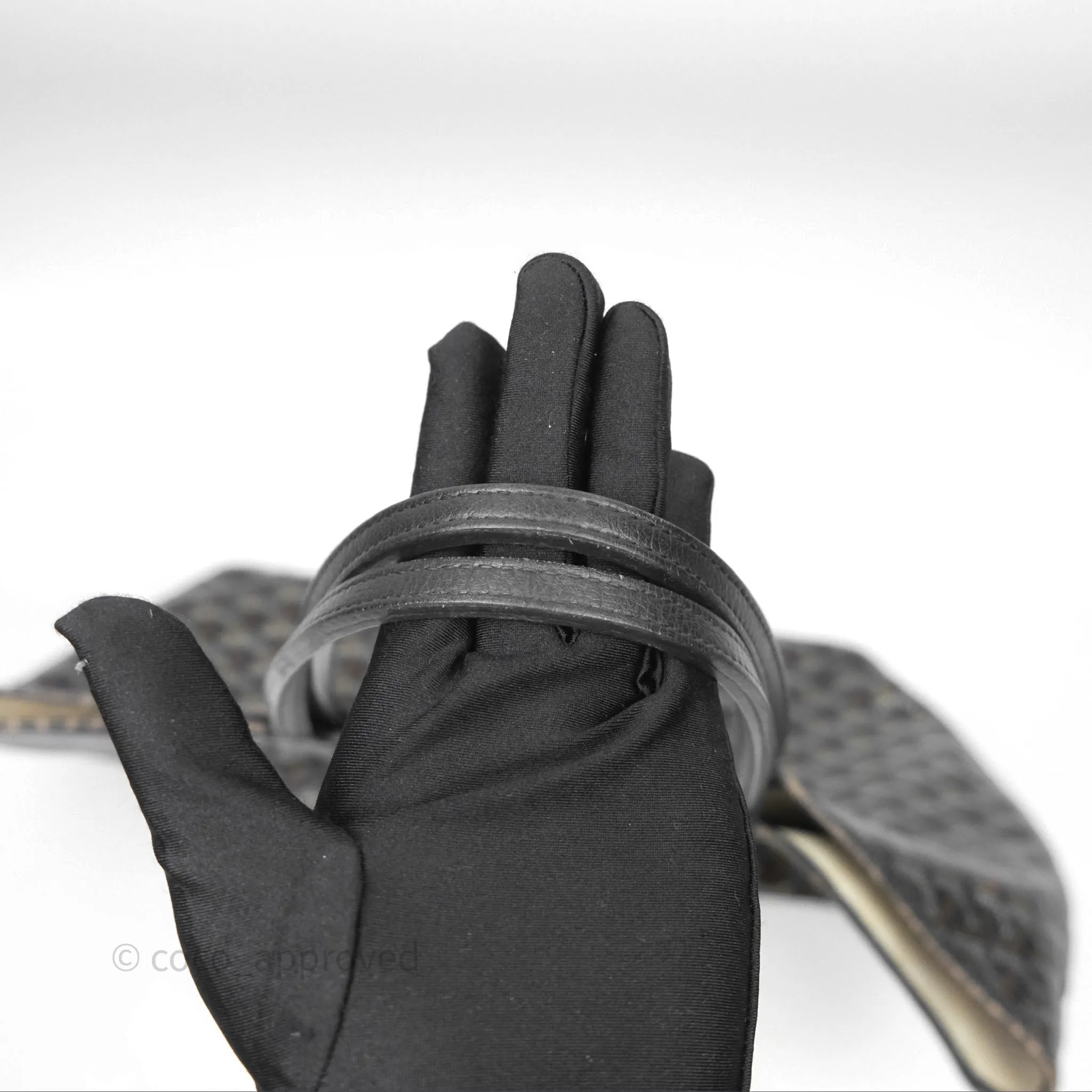 Goyard Saint Louis Black Goyardine Canvas PM