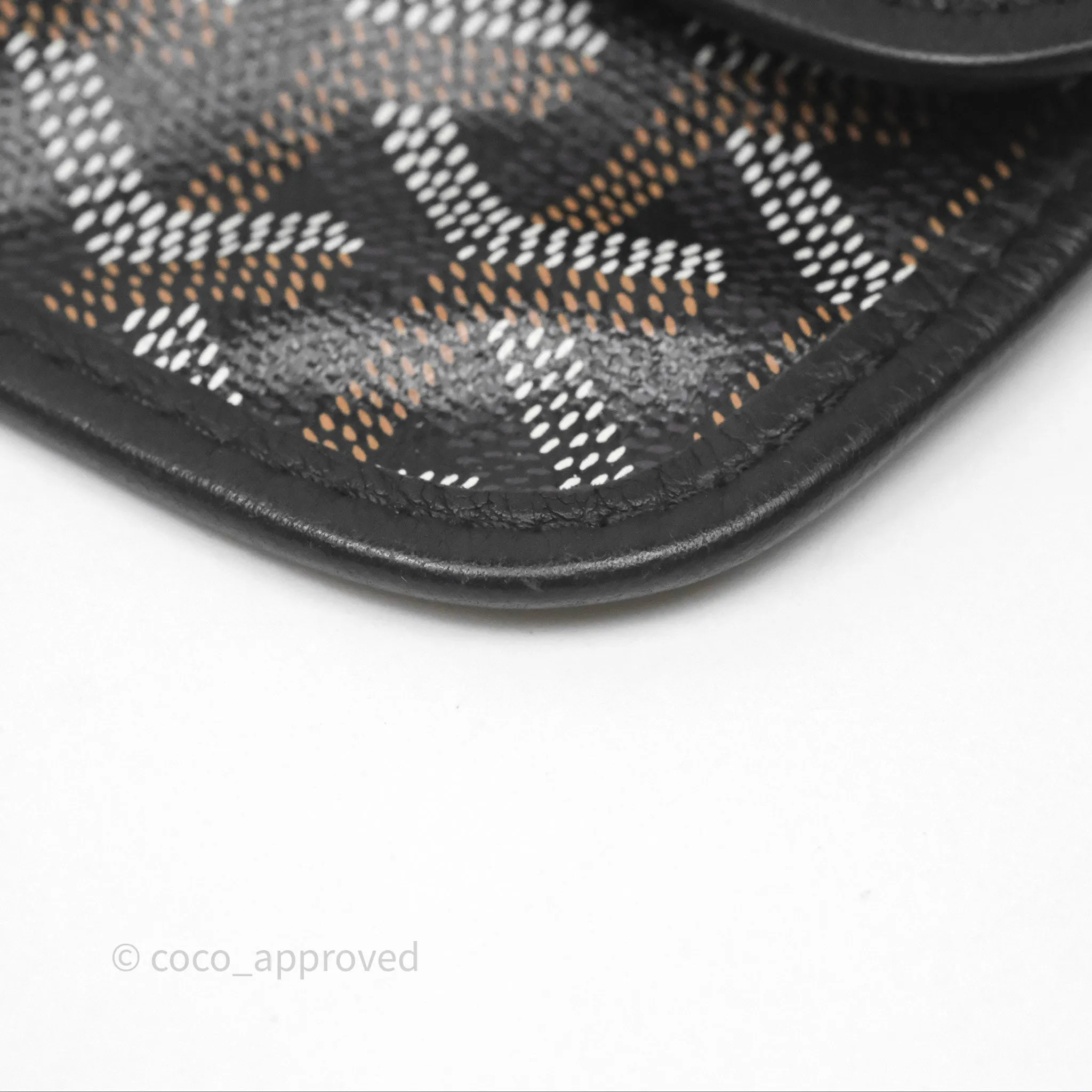 Goyard Saint Louis Black Goyardine Canvas PM