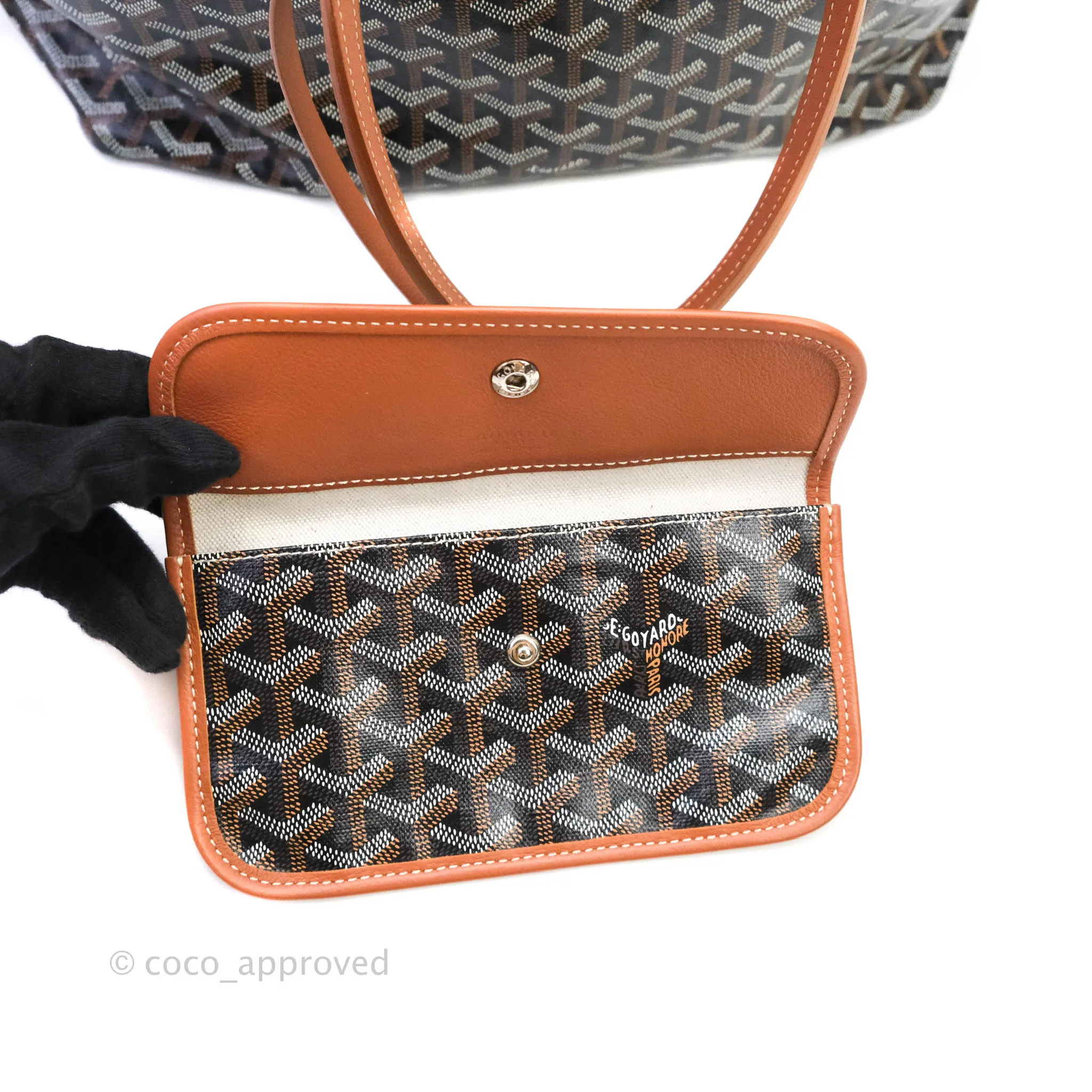 Goyard Saint Louis Black/Tan PM