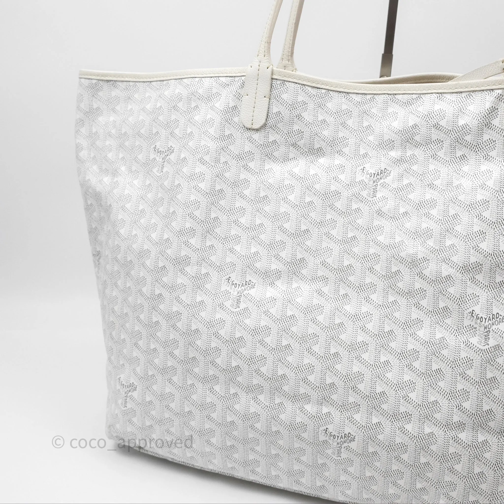 Goyard Saint Louis Tote Bag GM Blanc White