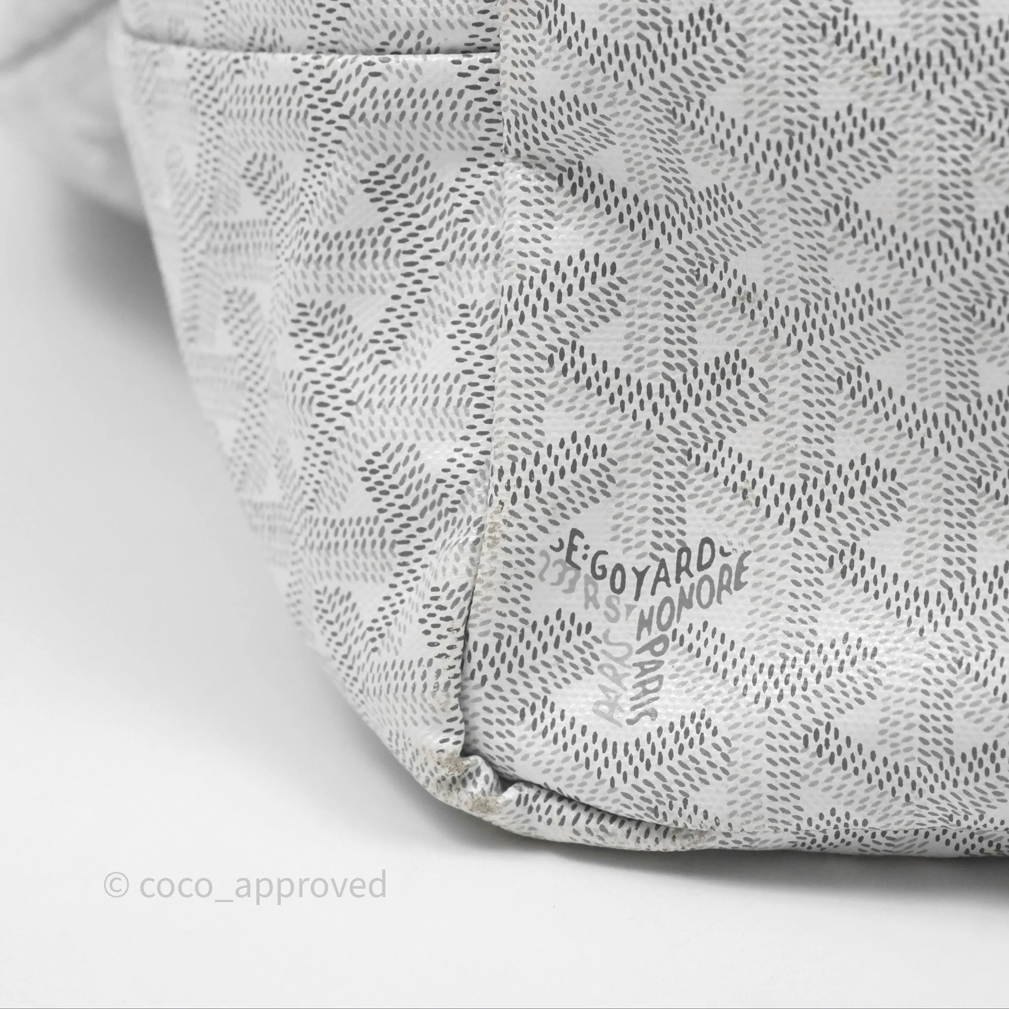 Goyard Saint Louis Tote Bag GM Blanc White