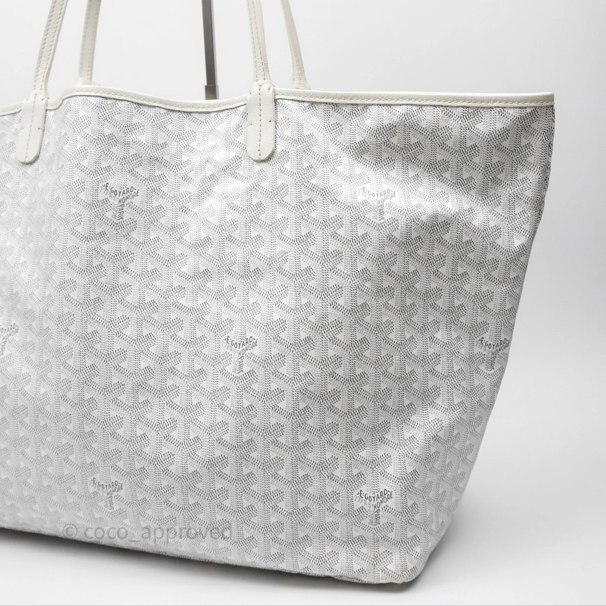 Goyard Saint Louis Tote Bag GM Blanc White