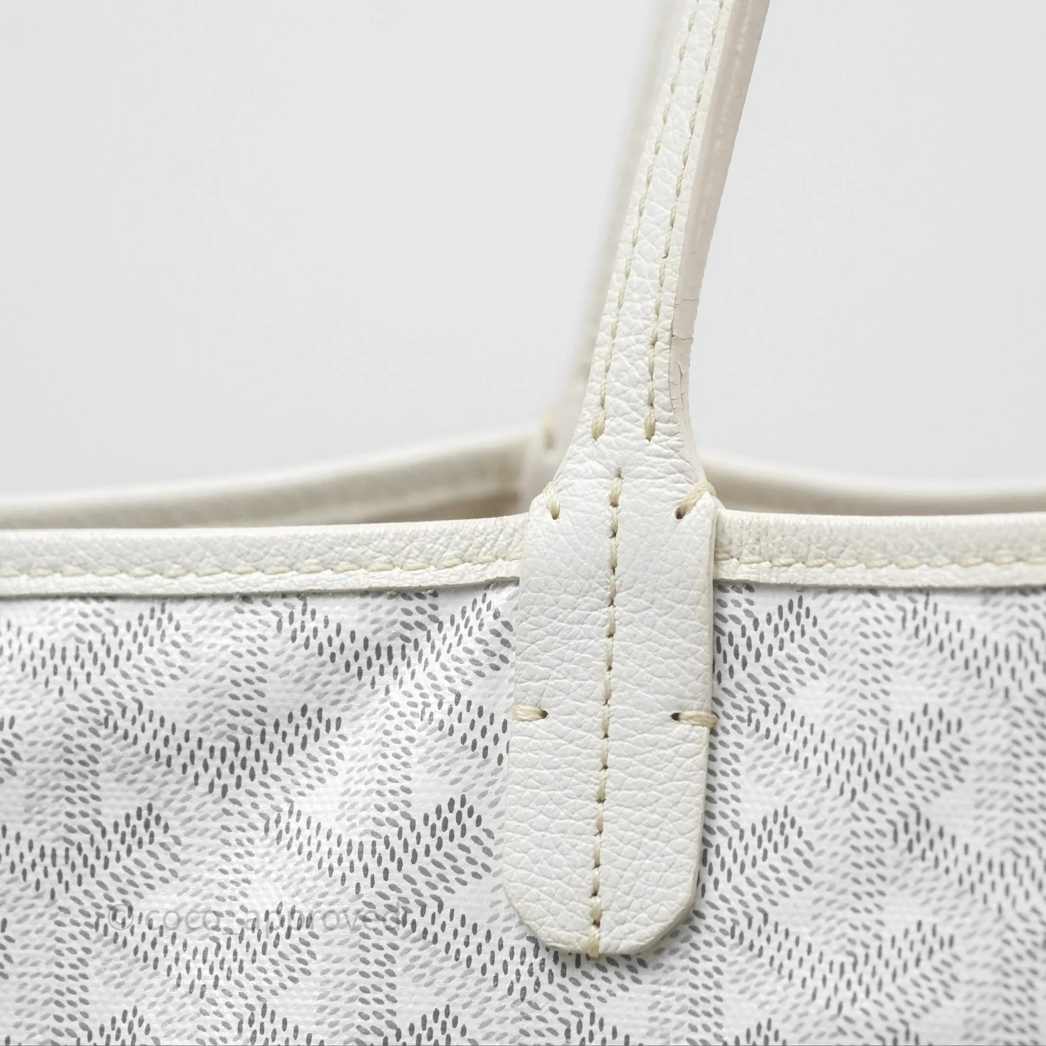 Goyard Saint Louis Tote Bag GM Blanc White
