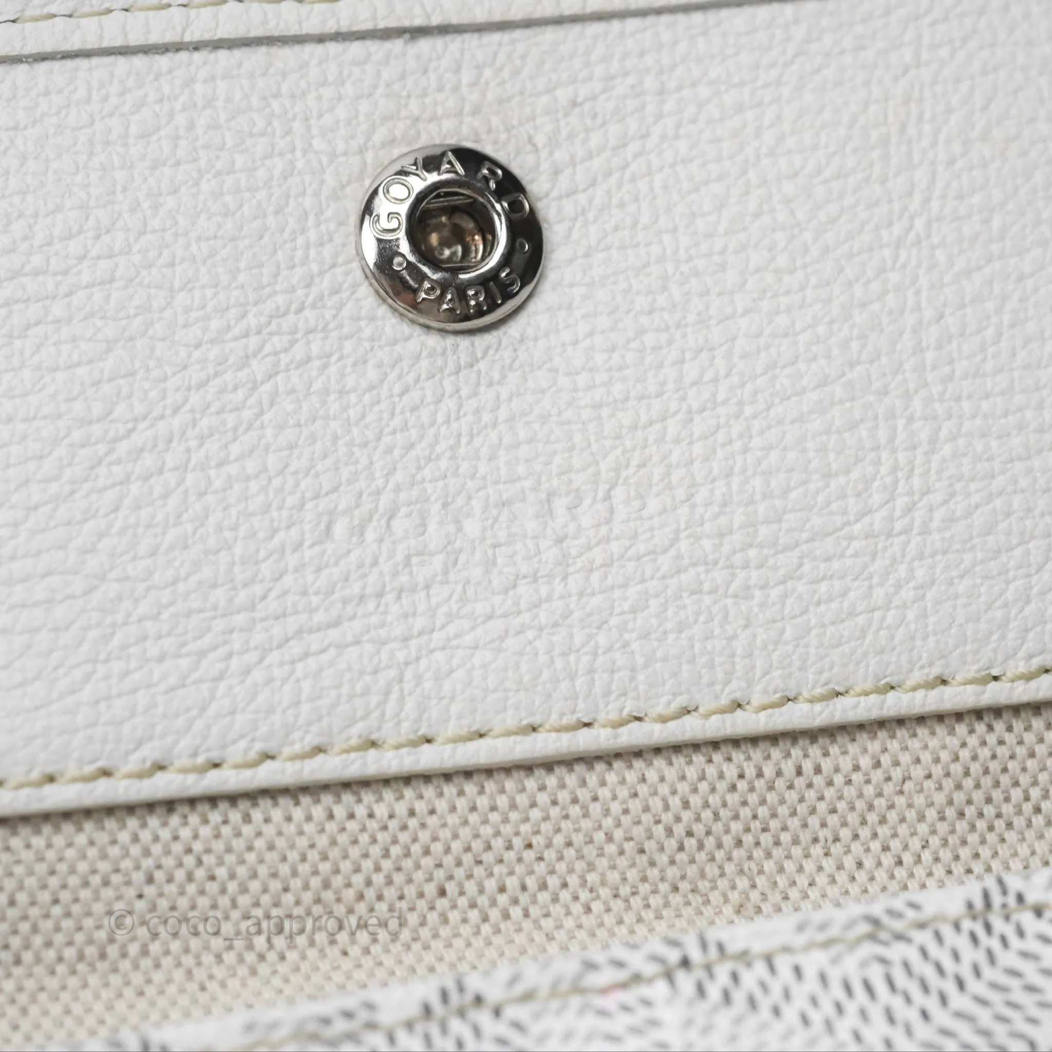 Goyard Saint Louis Tote Bag GM Blanc White