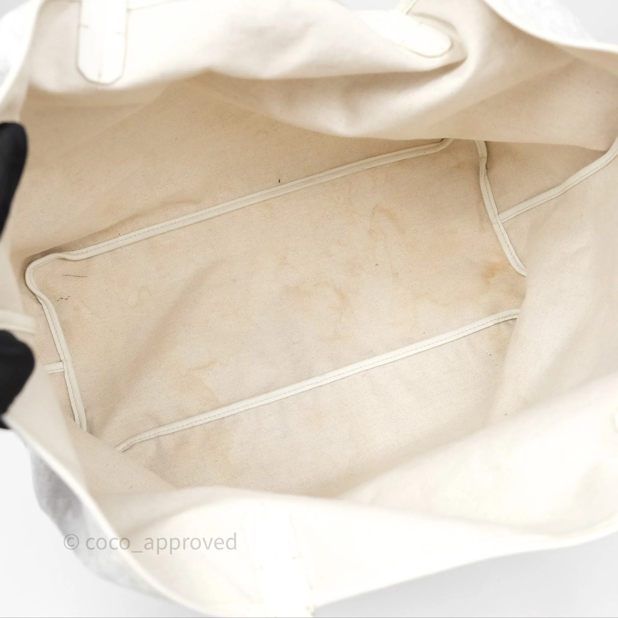 Goyard Saint Louis Tote Bag GM Blanc White