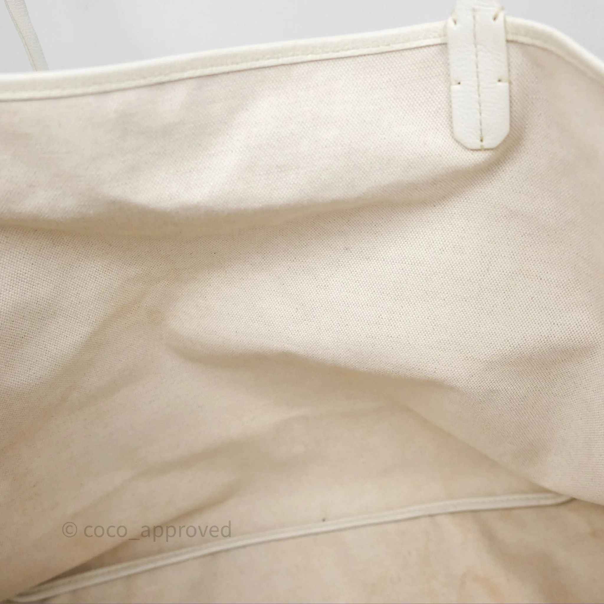 Goyard Saint Louis Tote Bag GM Blanc White