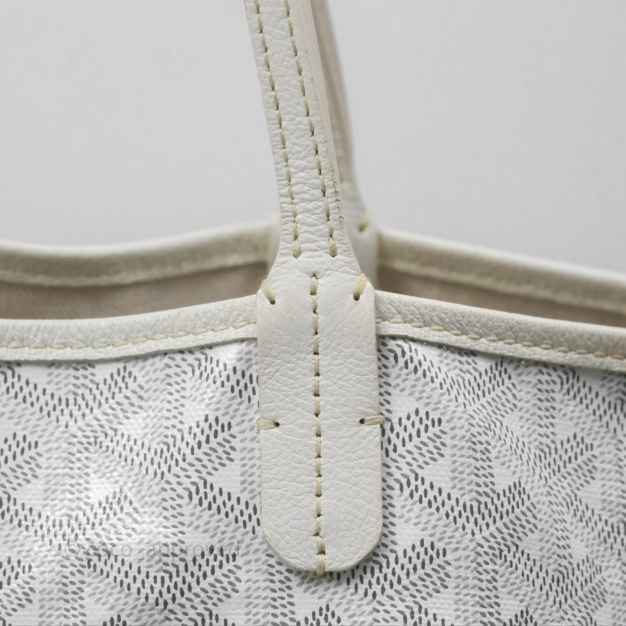 Goyard Saint Louis Tote Bag GM Blanc White