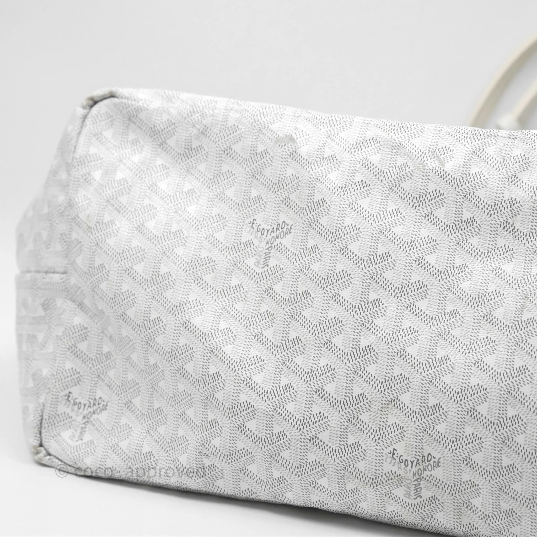 Goyard Saint Louis Tote Bag GM Blanc White