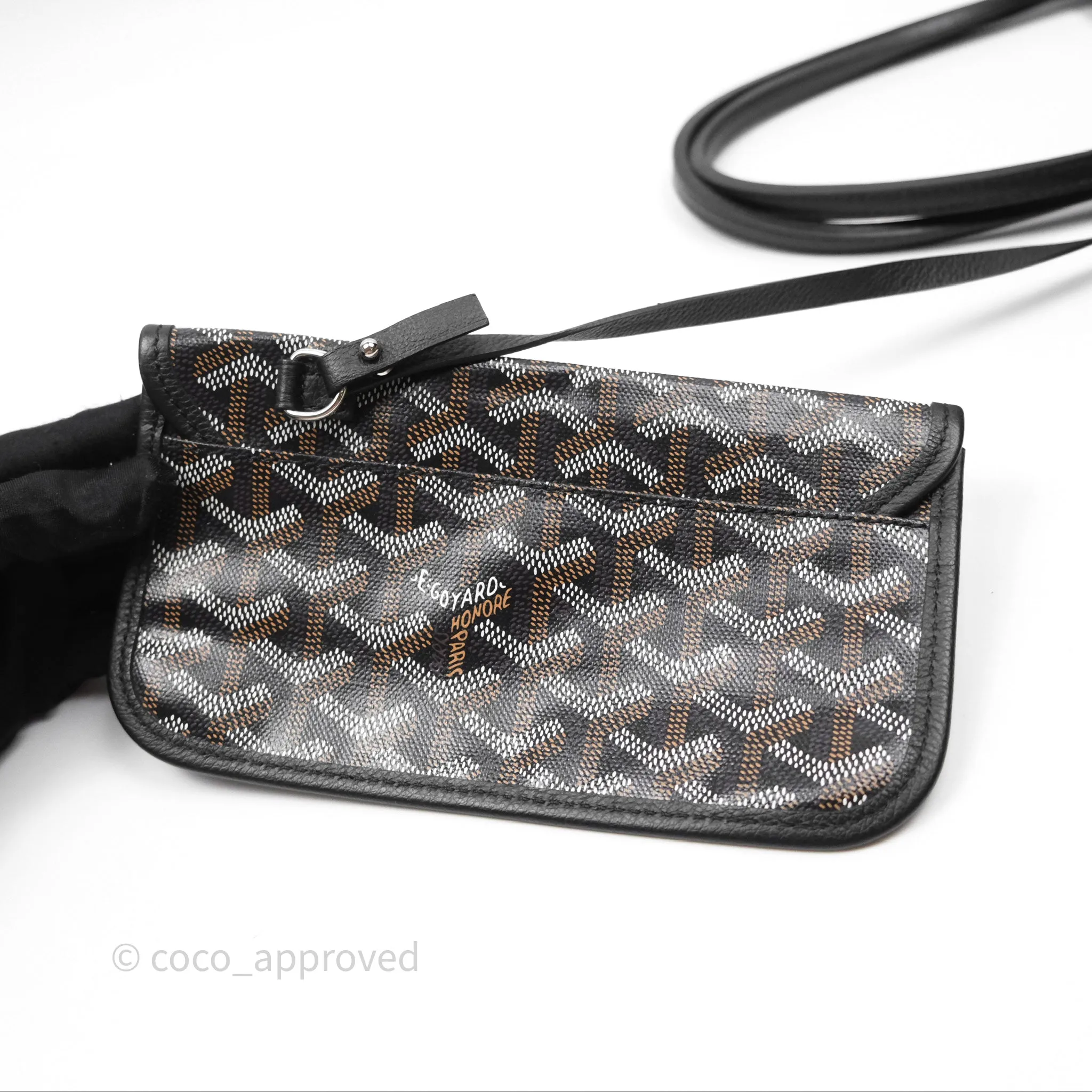 Goyard Saint Louis Tote Bag PM Black Noir Canvas