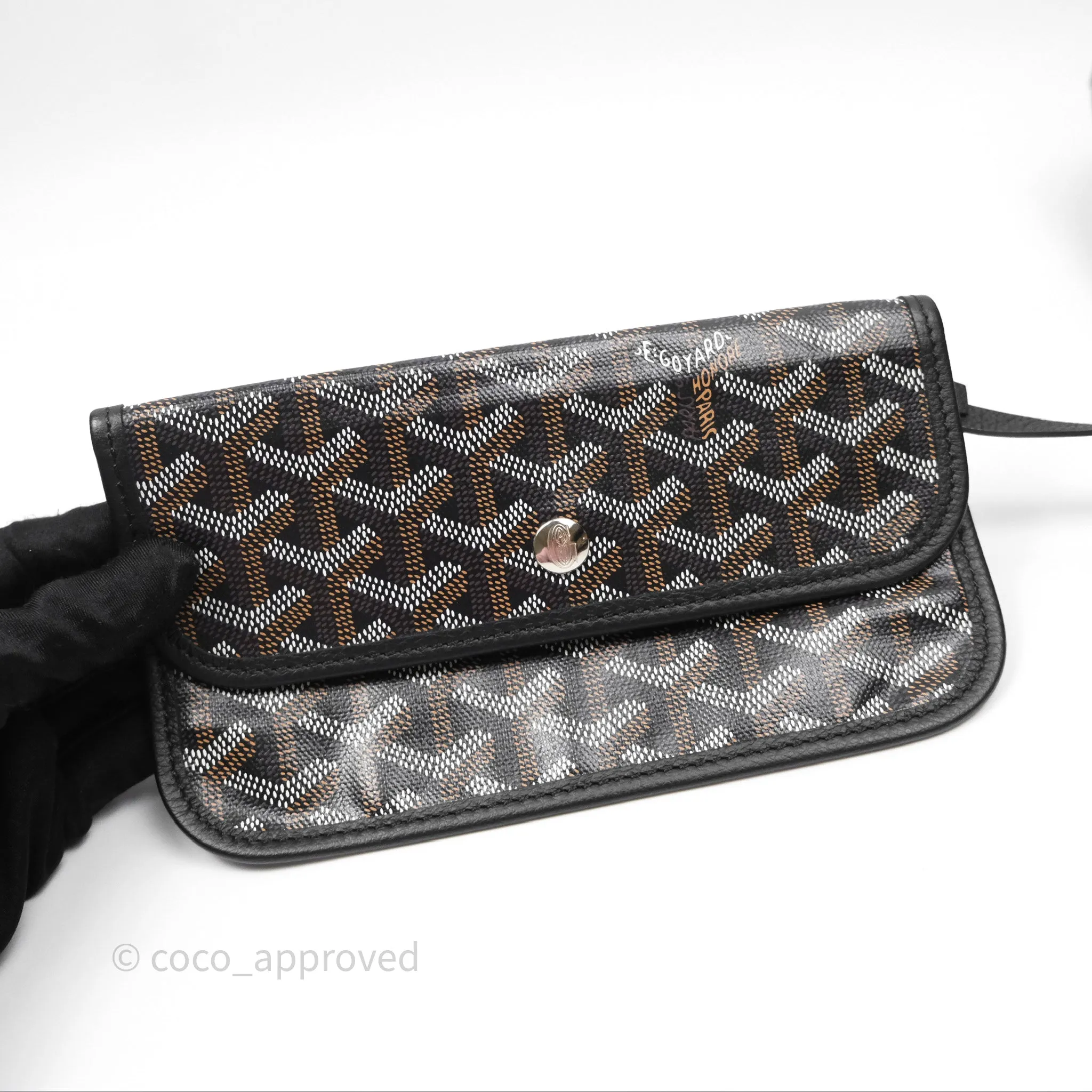 Goyard Saint Louis Tote Bag PM Black Noir Canvas