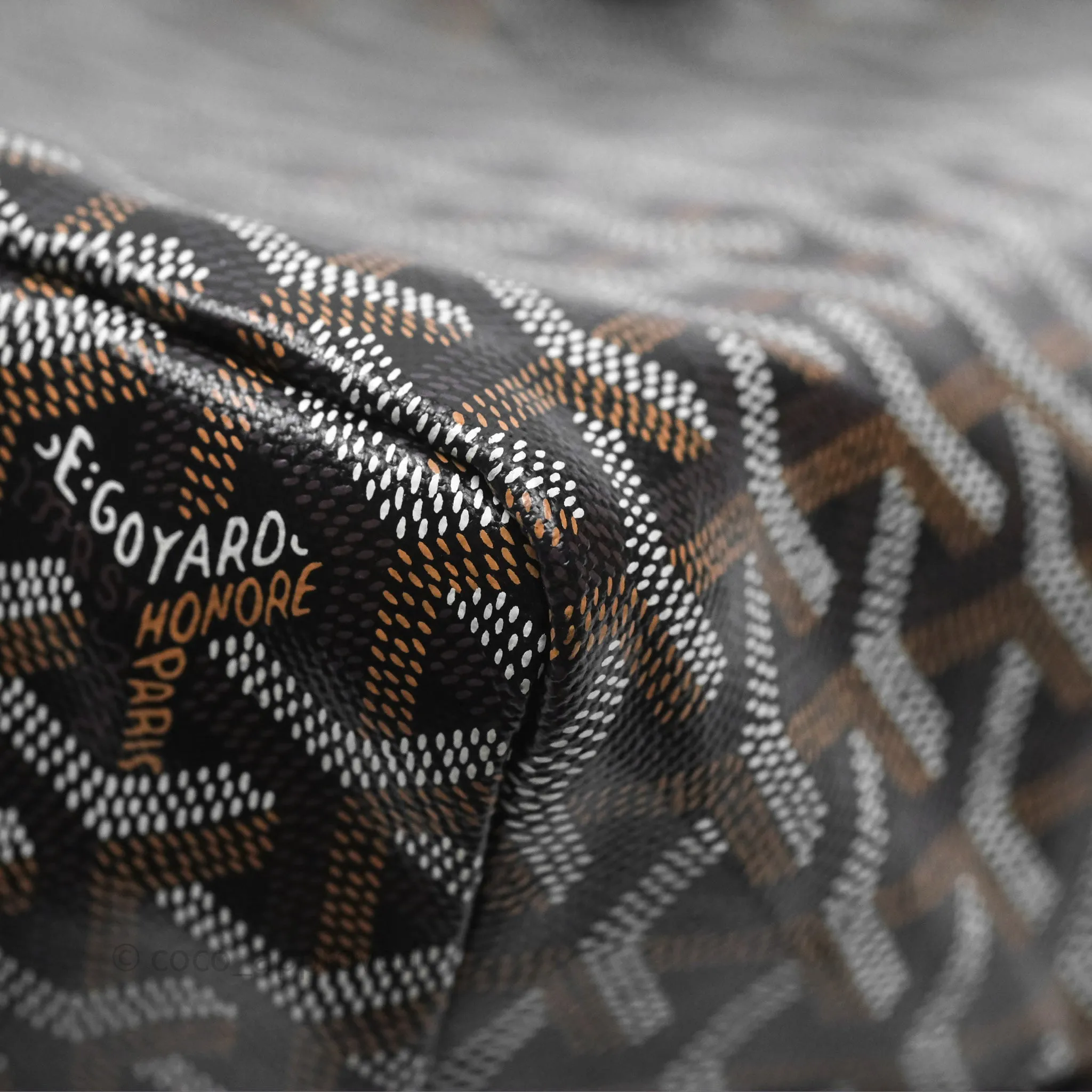 Goyard Saint Louis Tote Bag PM Black Noir Canvas