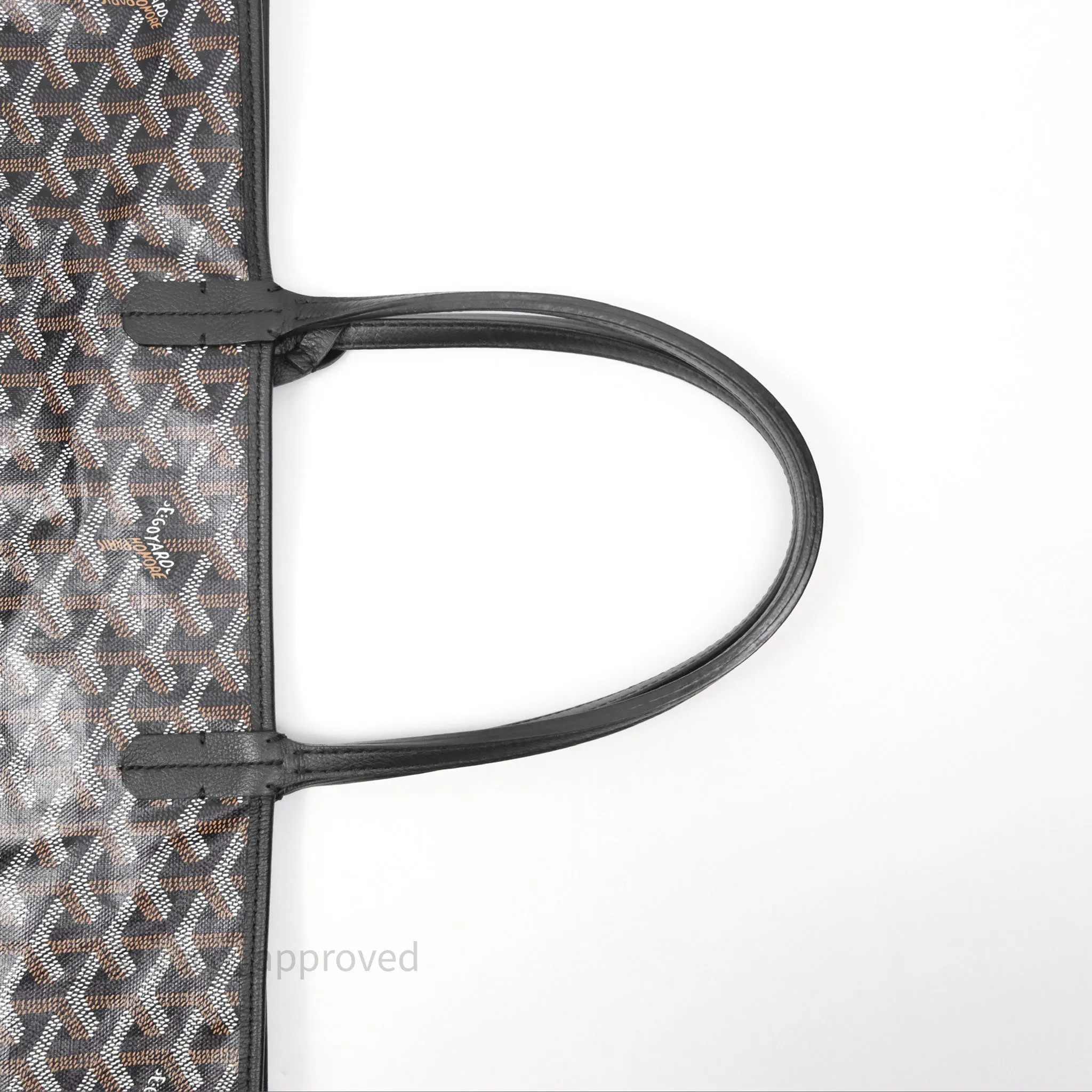 Goyard Saint Louis Tote Bag PM Black Noir Canvas