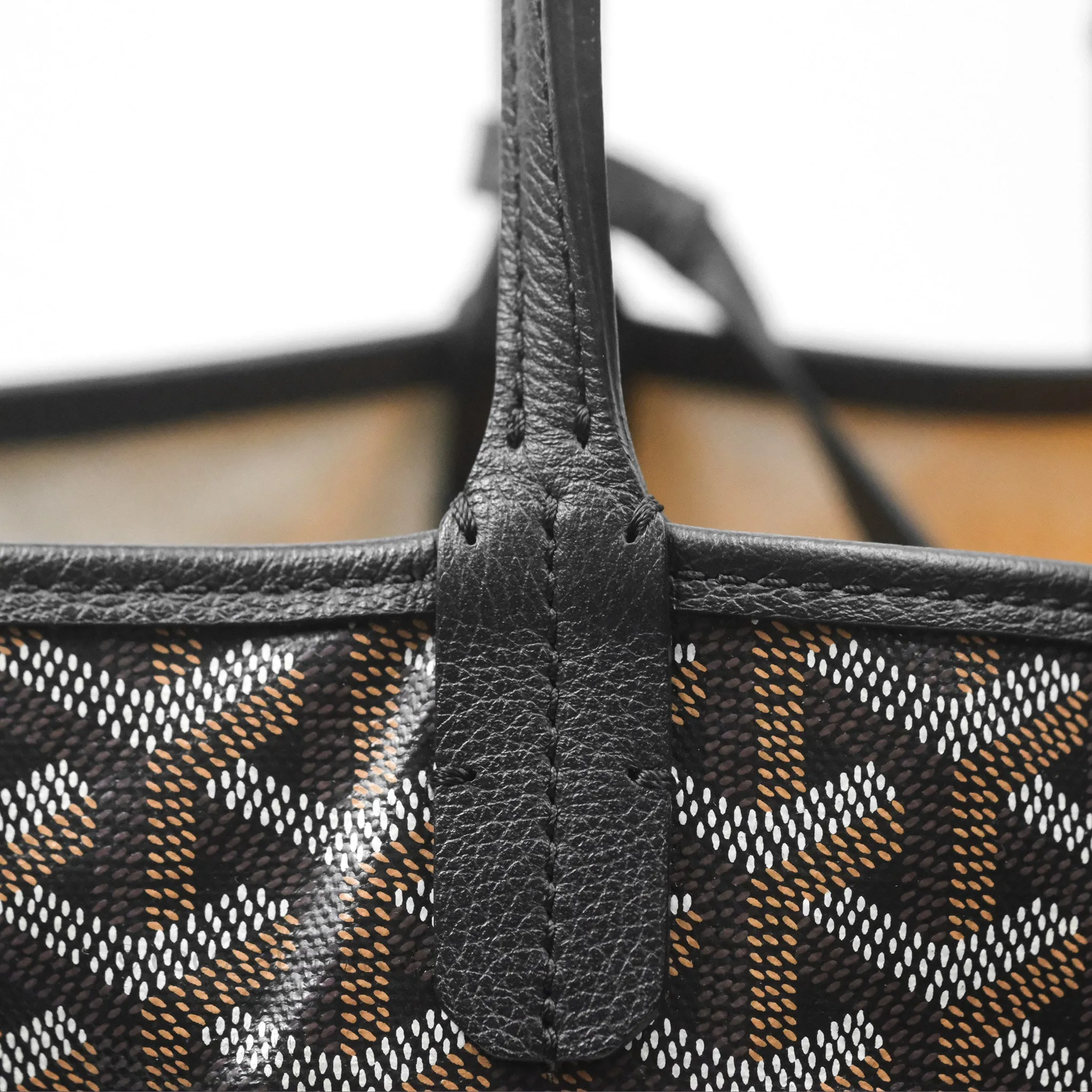 Goyard Saint Louis Tote Bag PM Black Noir Canvas