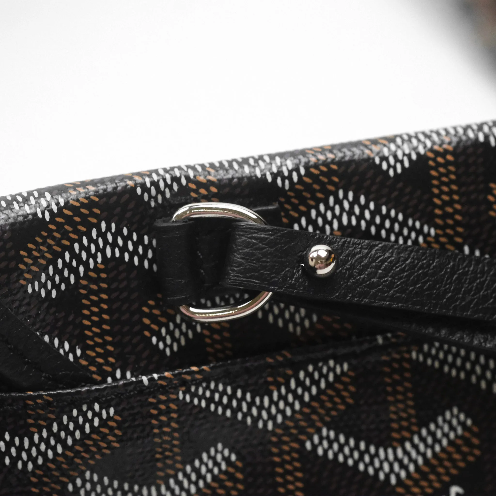 Goyard Saint Louis Tote Bag PM Black Noir Canvas
