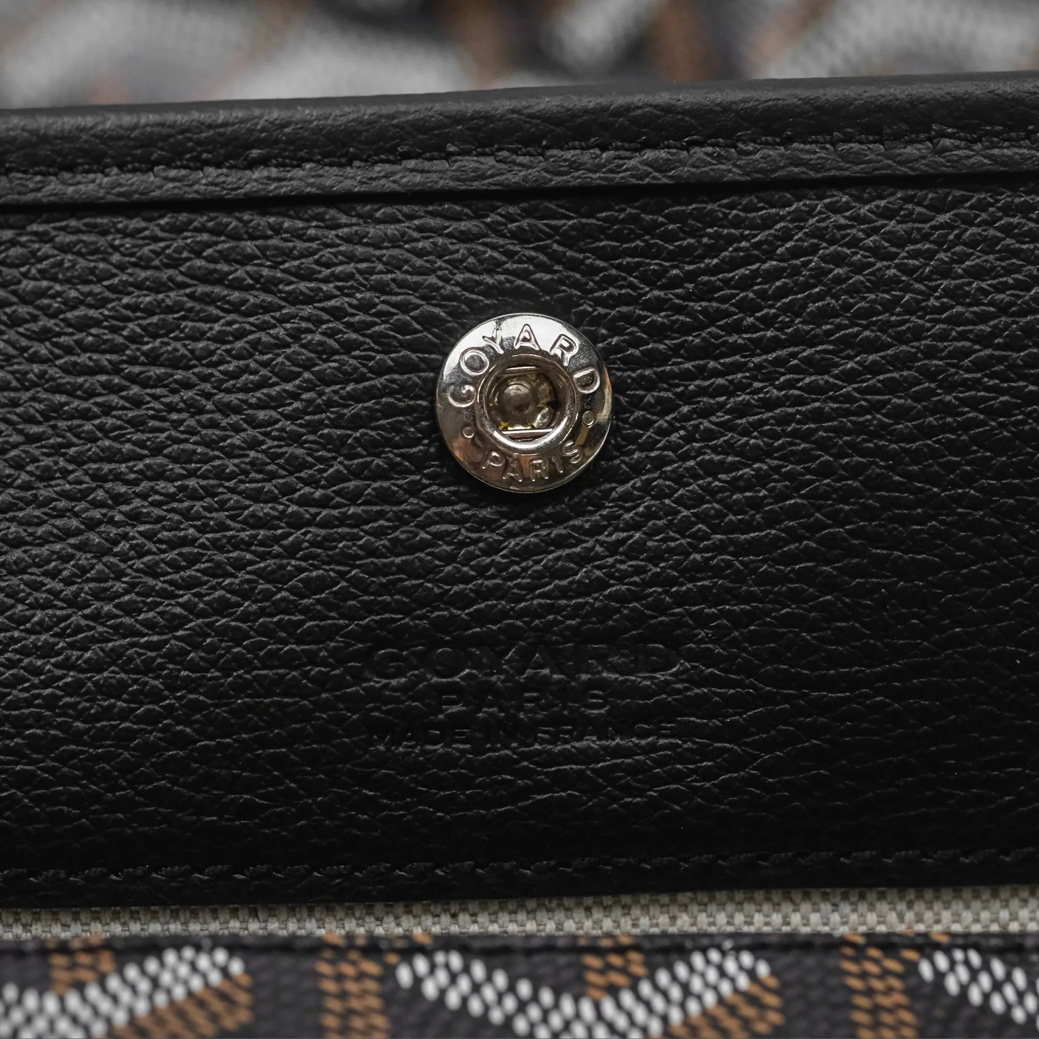 Goyard Saint Louis Tote Bag PM Black Noir Canvas