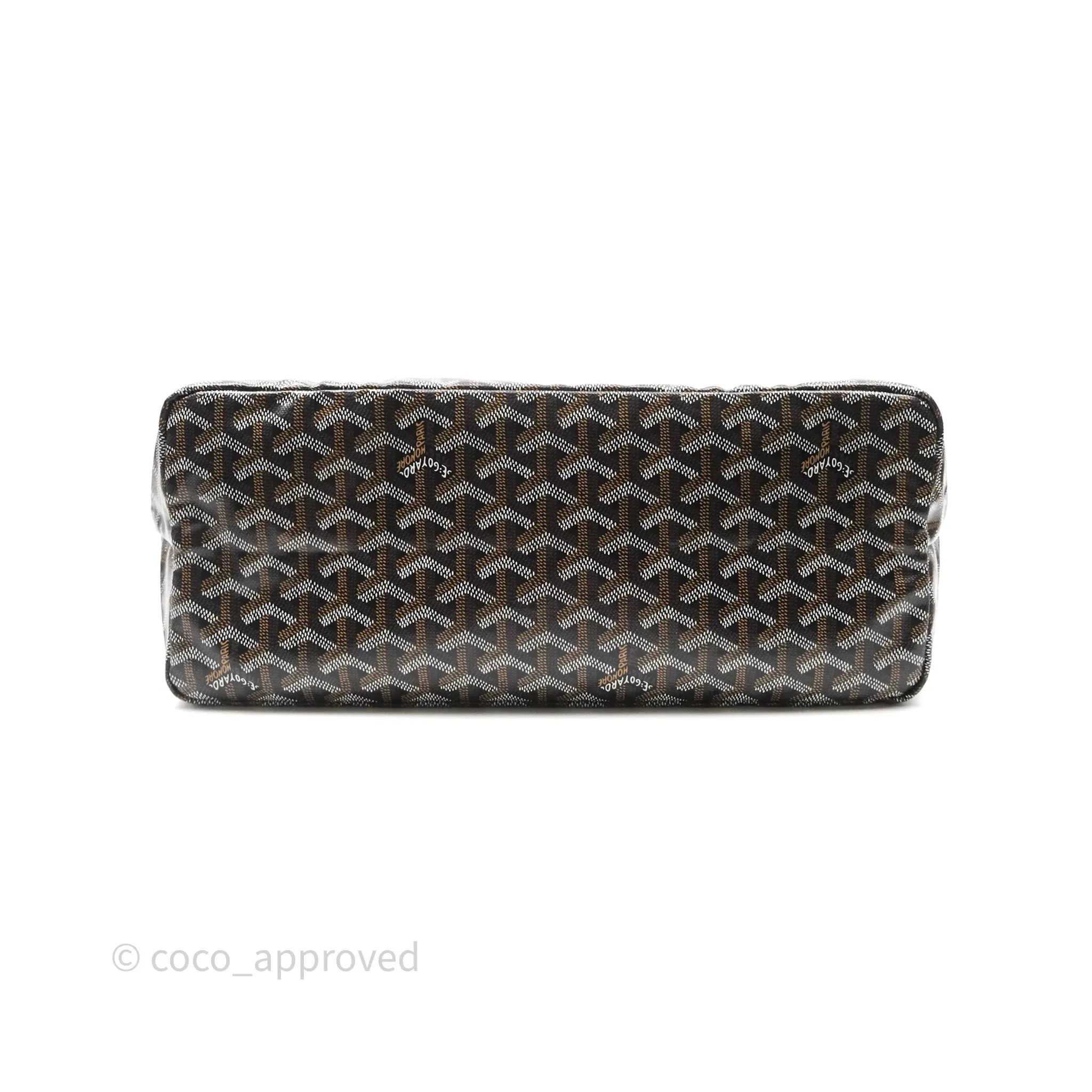 Goyard Saint Louis Tote Bag PM Black Noir Canvas
