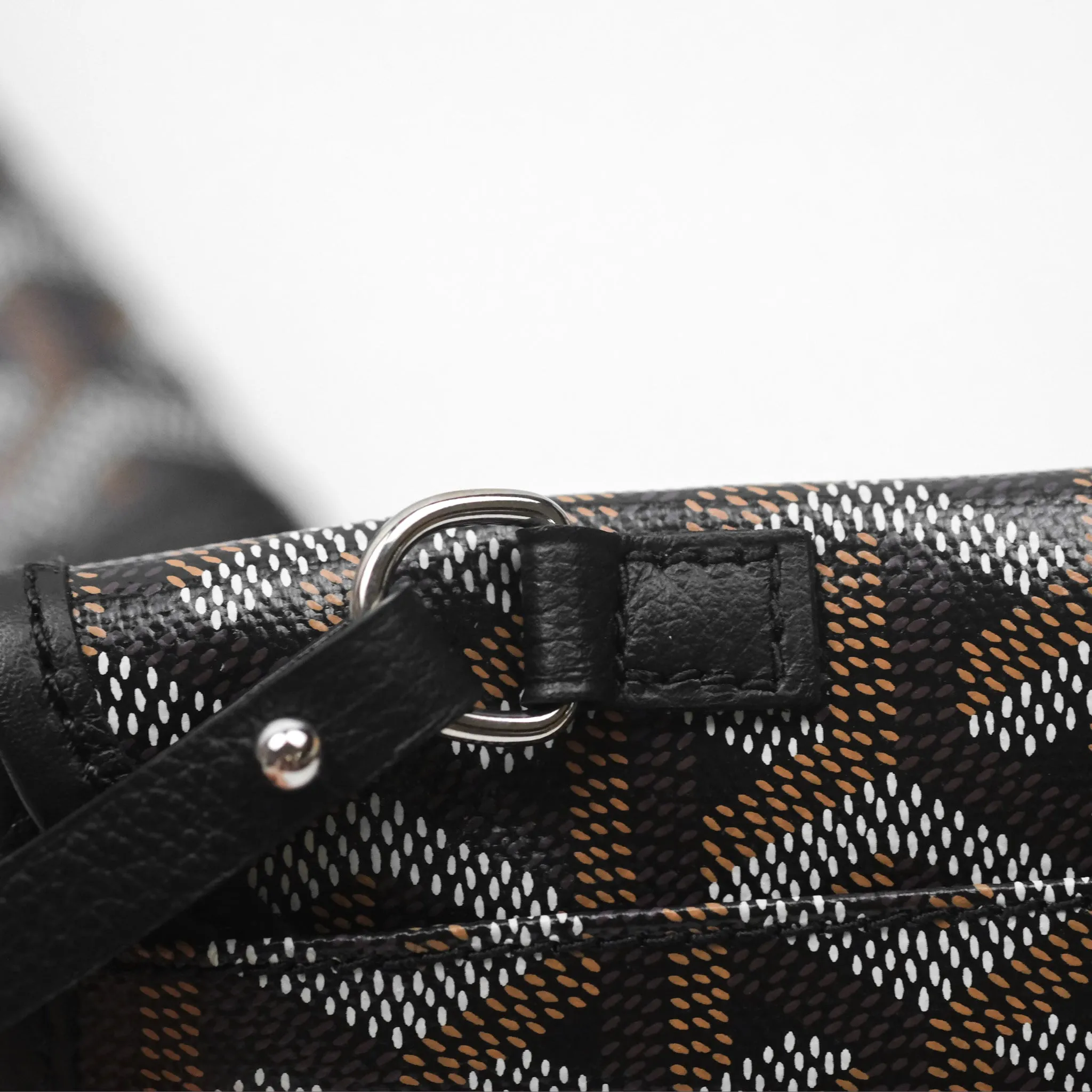 Goyard Saint Louis Tote Bag PM Black Noir Canvas