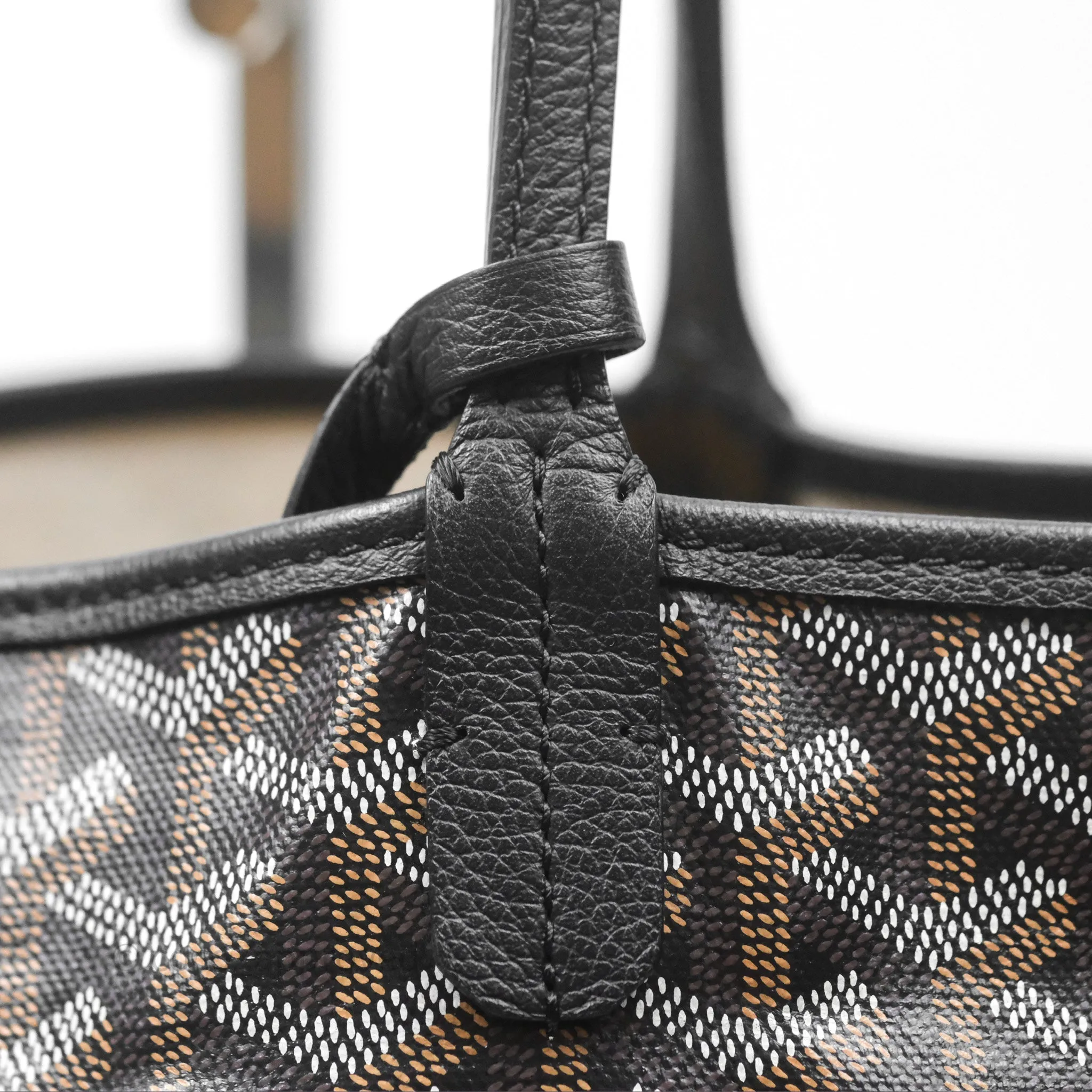 Goyard Saint Louis Tote Bag PM Black Noir Canvas