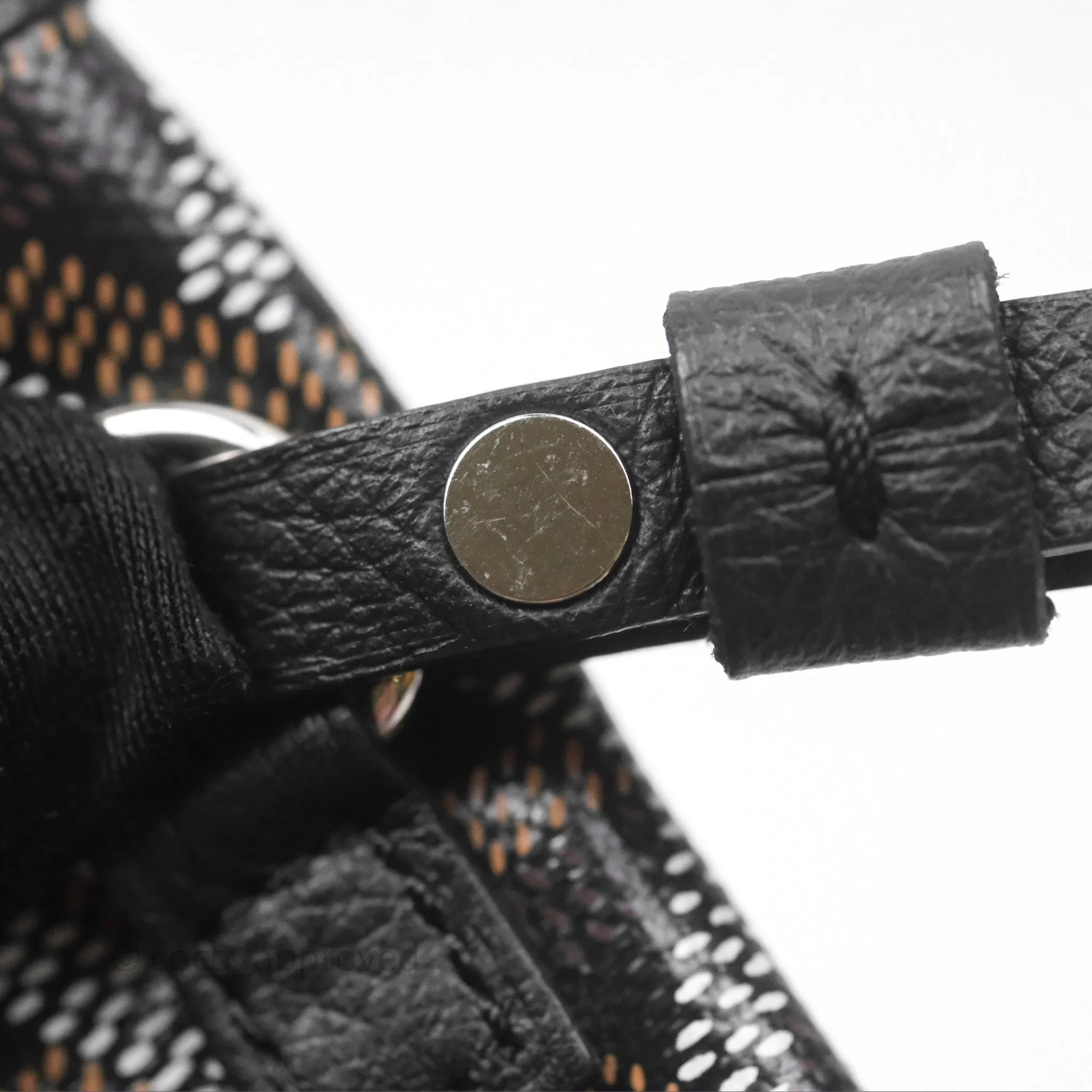 Goyard Saint Louis Tote Bag PM Black Noir Canvas