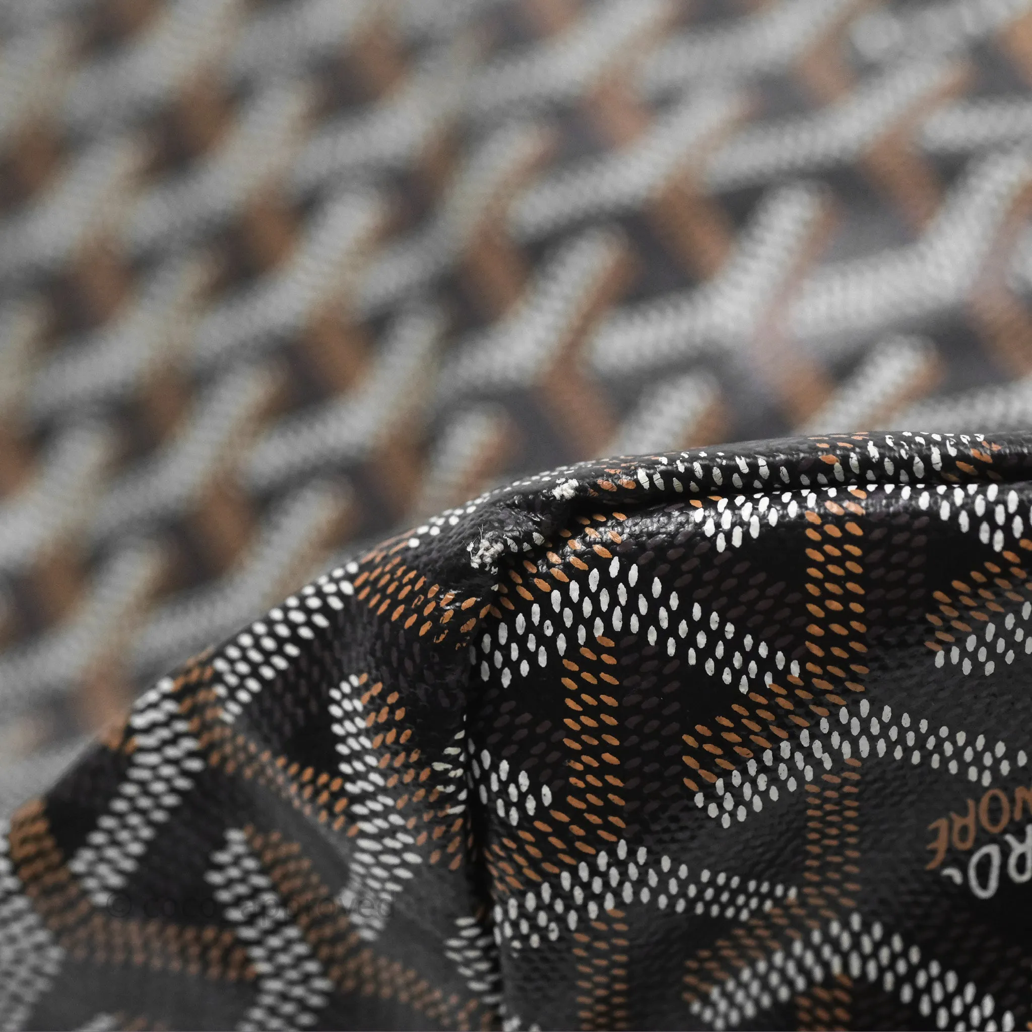 Goyard Saint Louis Tote Bag PM Black Noir Canvas