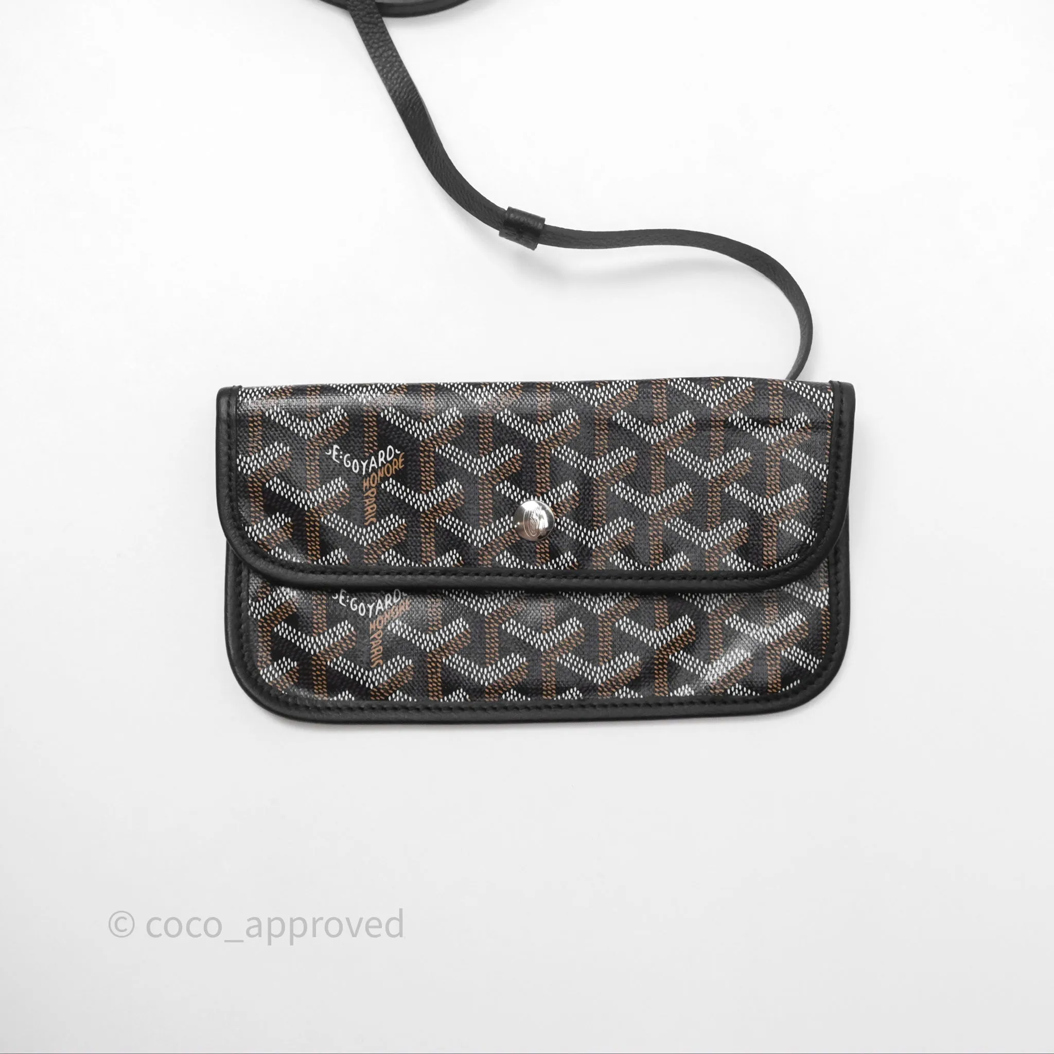 Goyard Saint Louis Tote Bag PM Black Noir Canvas