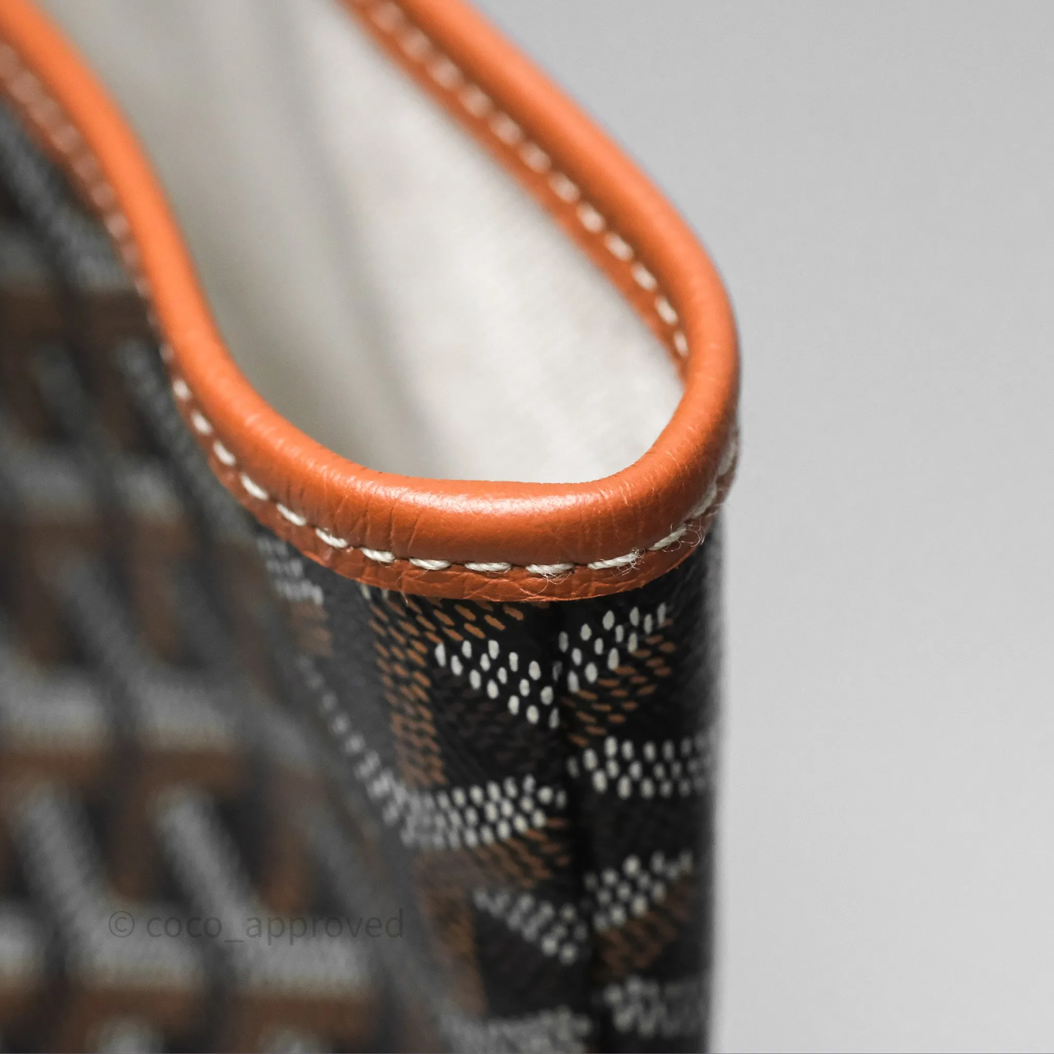 Goyard Saint Louis Tote PM Black/Tan
