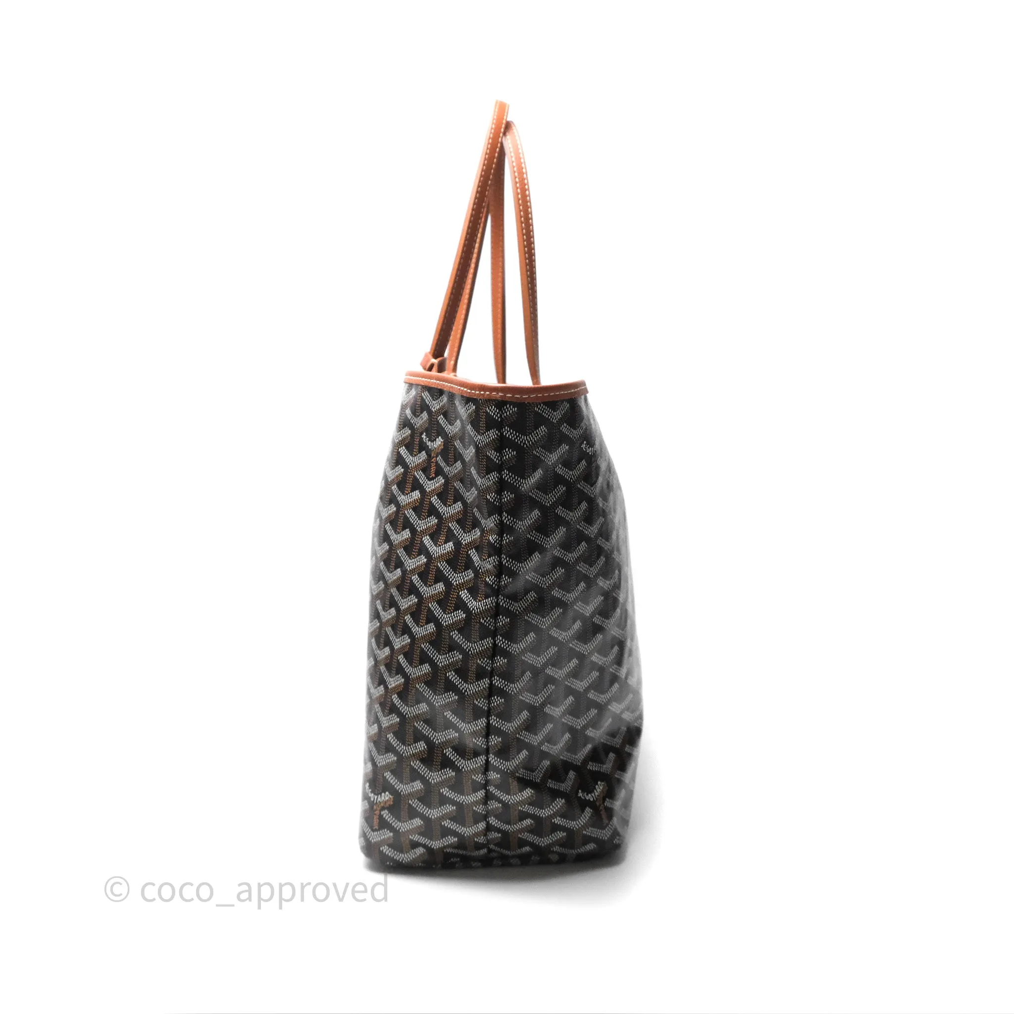 Goyard Saint Louis Tote PM Black/Tan