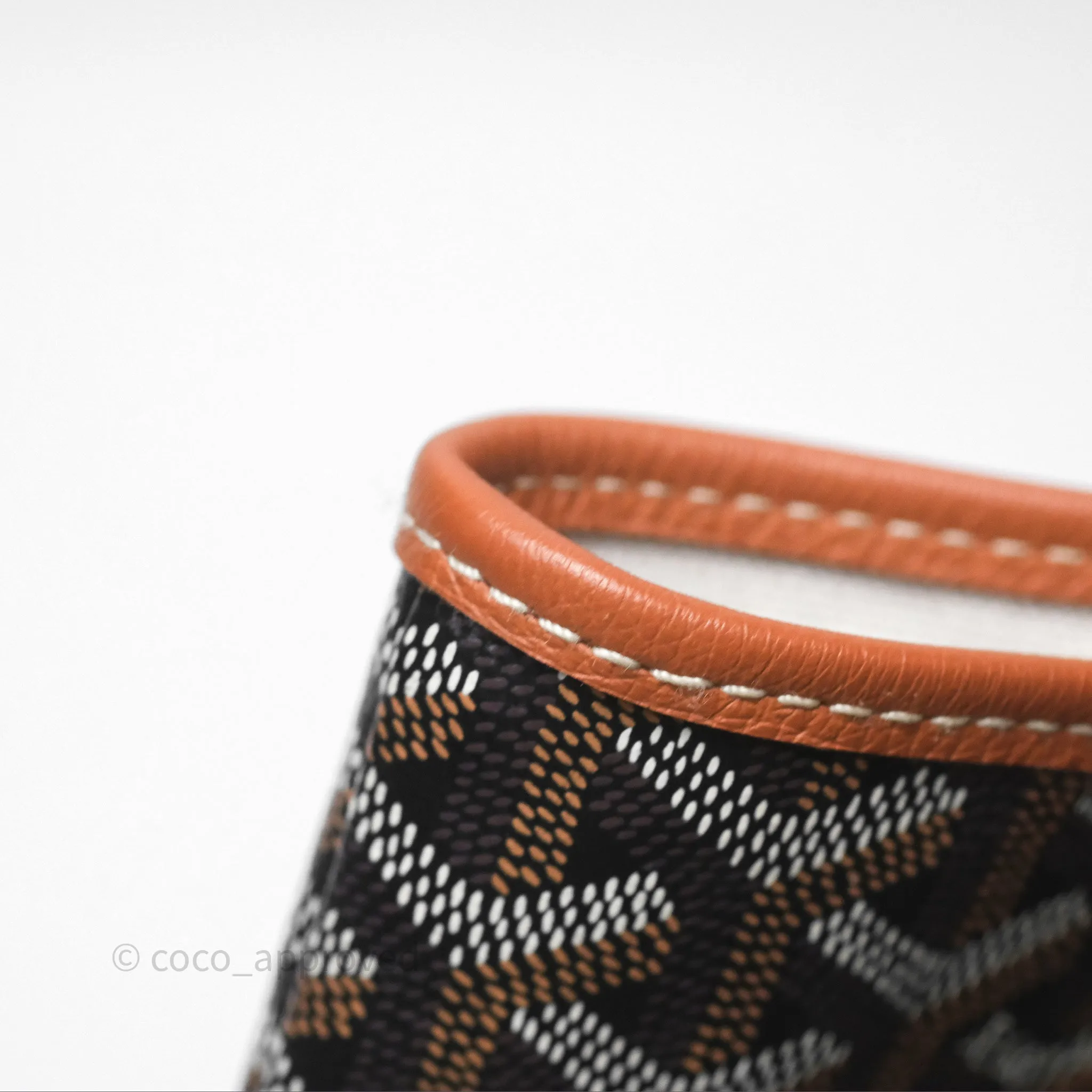 Goyard Saint Louis Tote PM Black/Tan