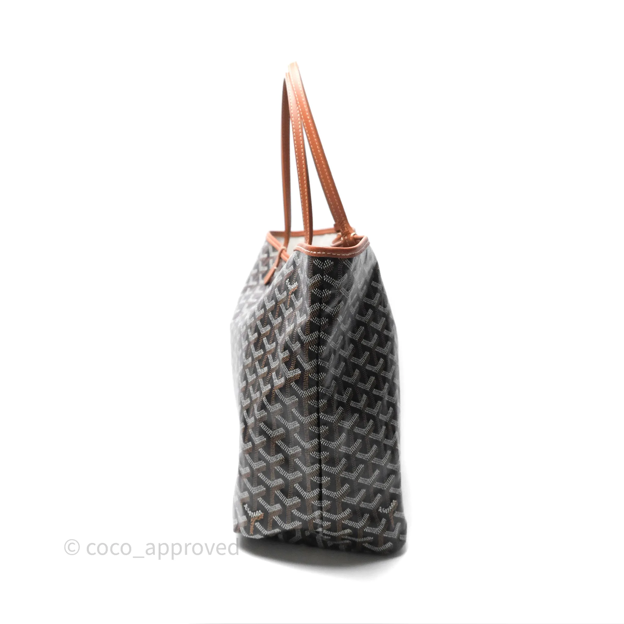 Goyard Saint Louis Tote PM Black/Tan