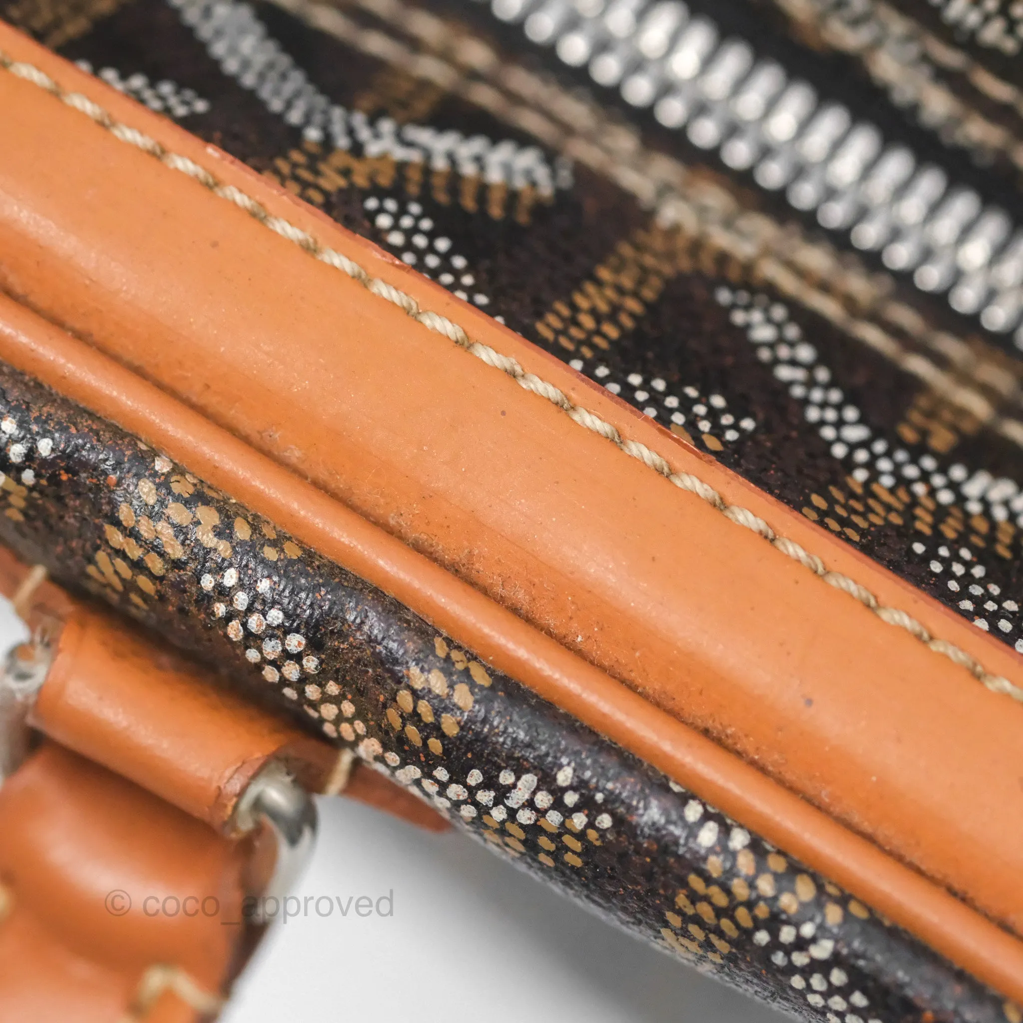 Goyard Saint Martin Bag Goyardine Canvas Black/ Tan