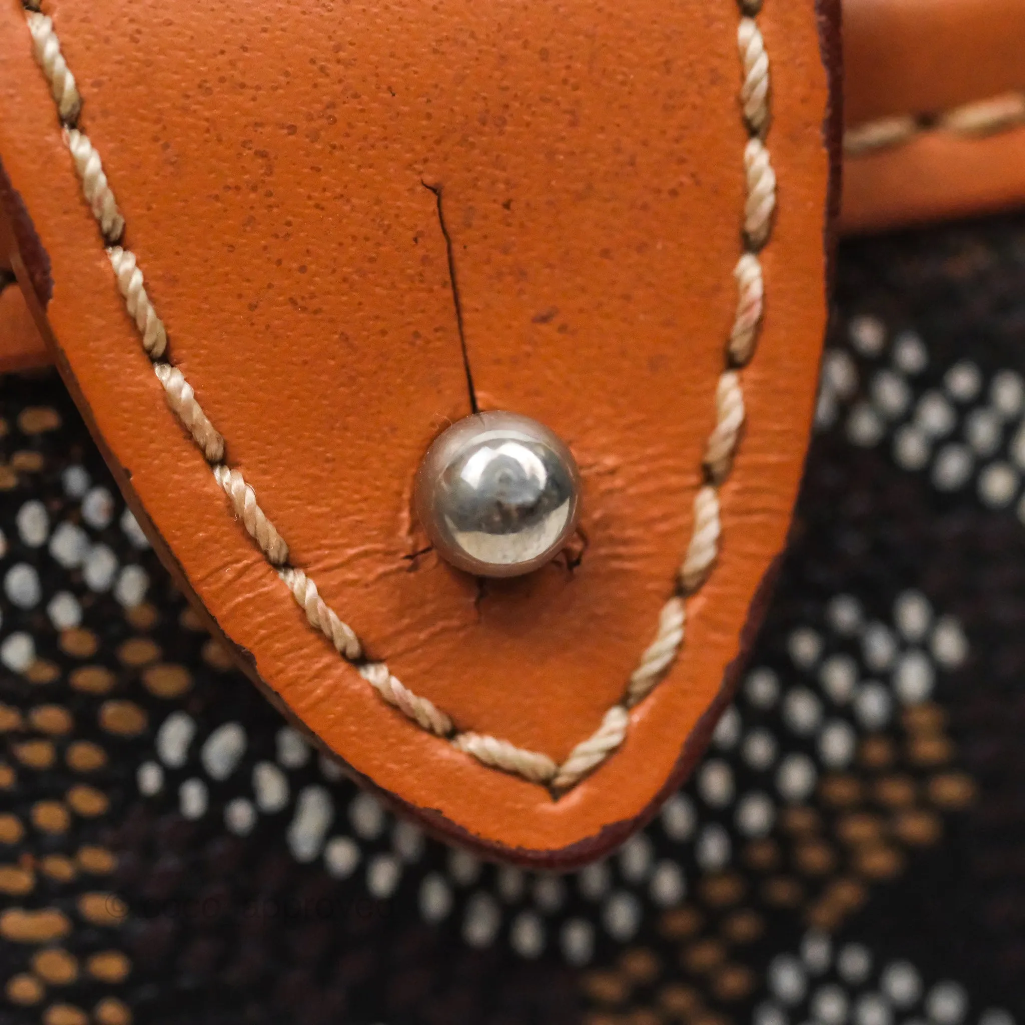 Goyard Saint Martin Bag Goyardine Canvas Black/ Tan