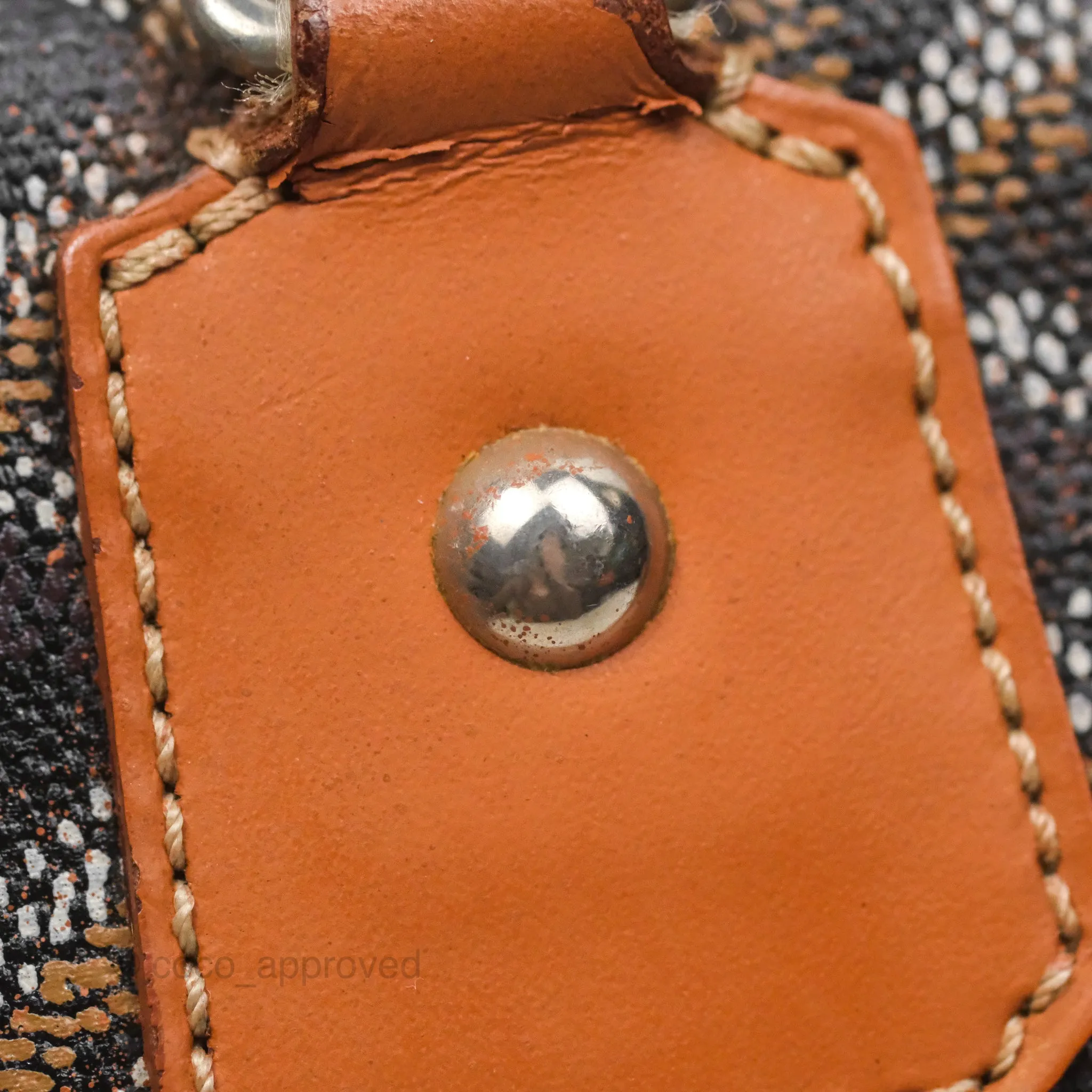 Goyard Saint Martin Bag Goyardine Canvas Black/ Tan