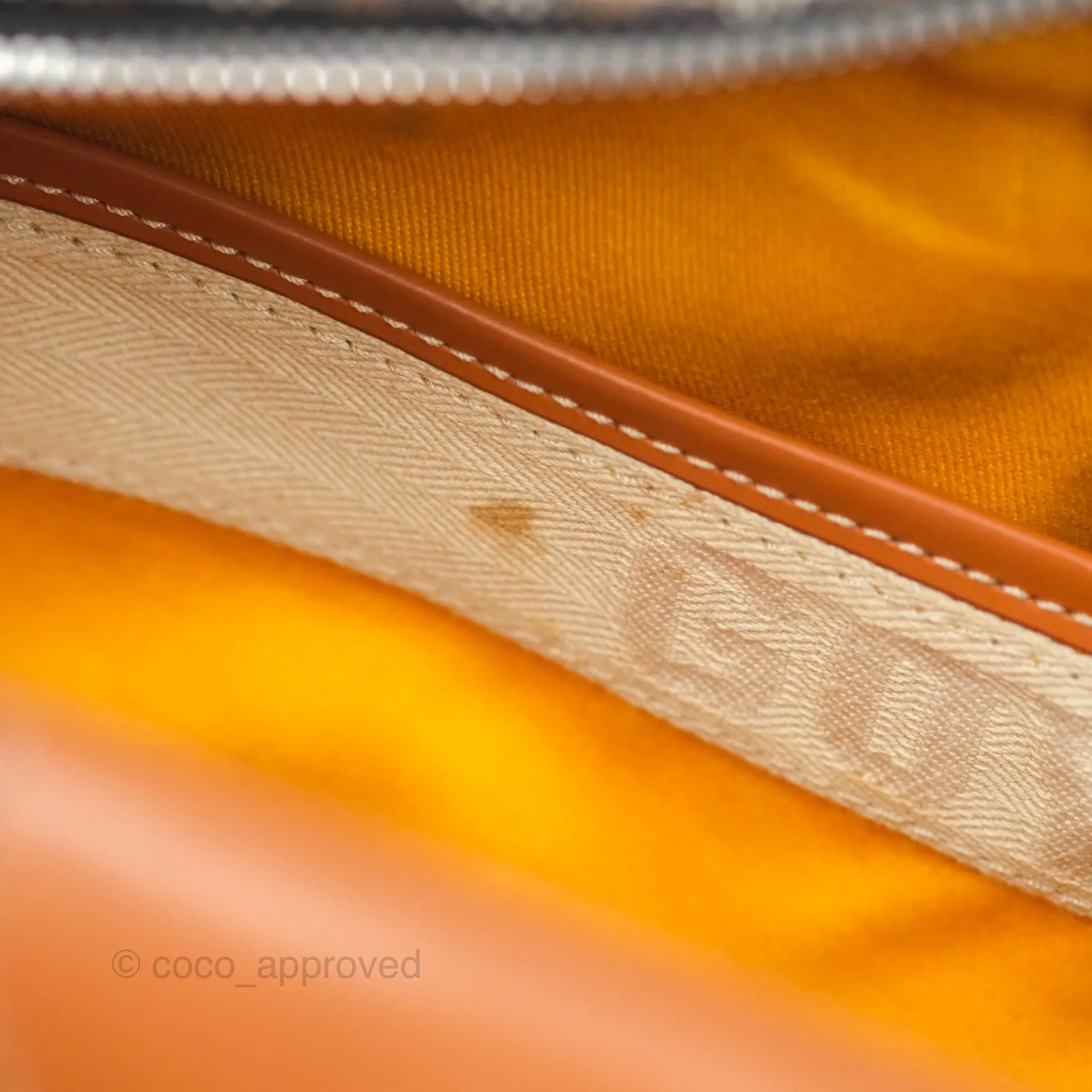 Goyard Saint Martin Bag Goyardine Canvas Black/ Tan