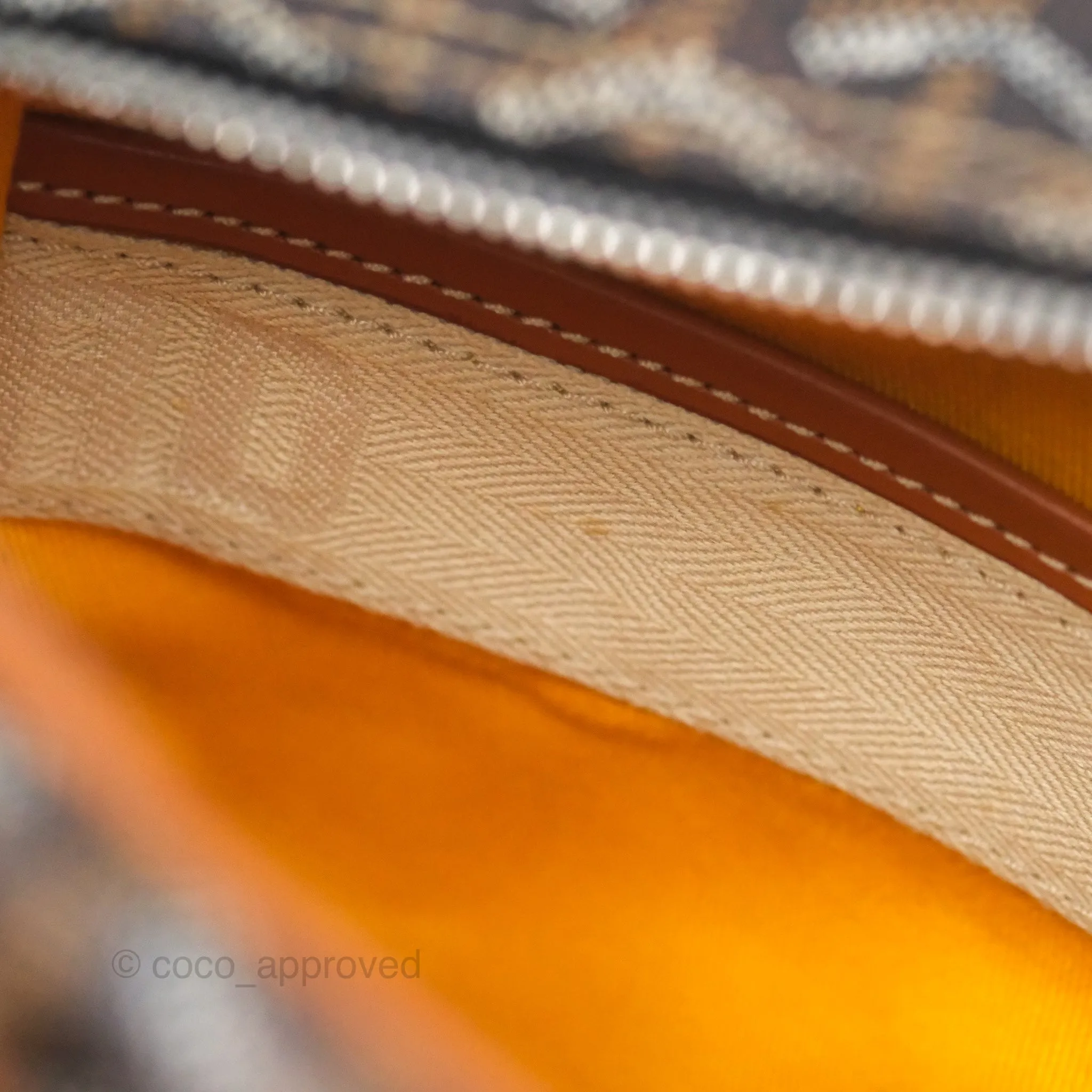 Goyard Saint Martin Bag Goyardine Canvas Black/ Tan