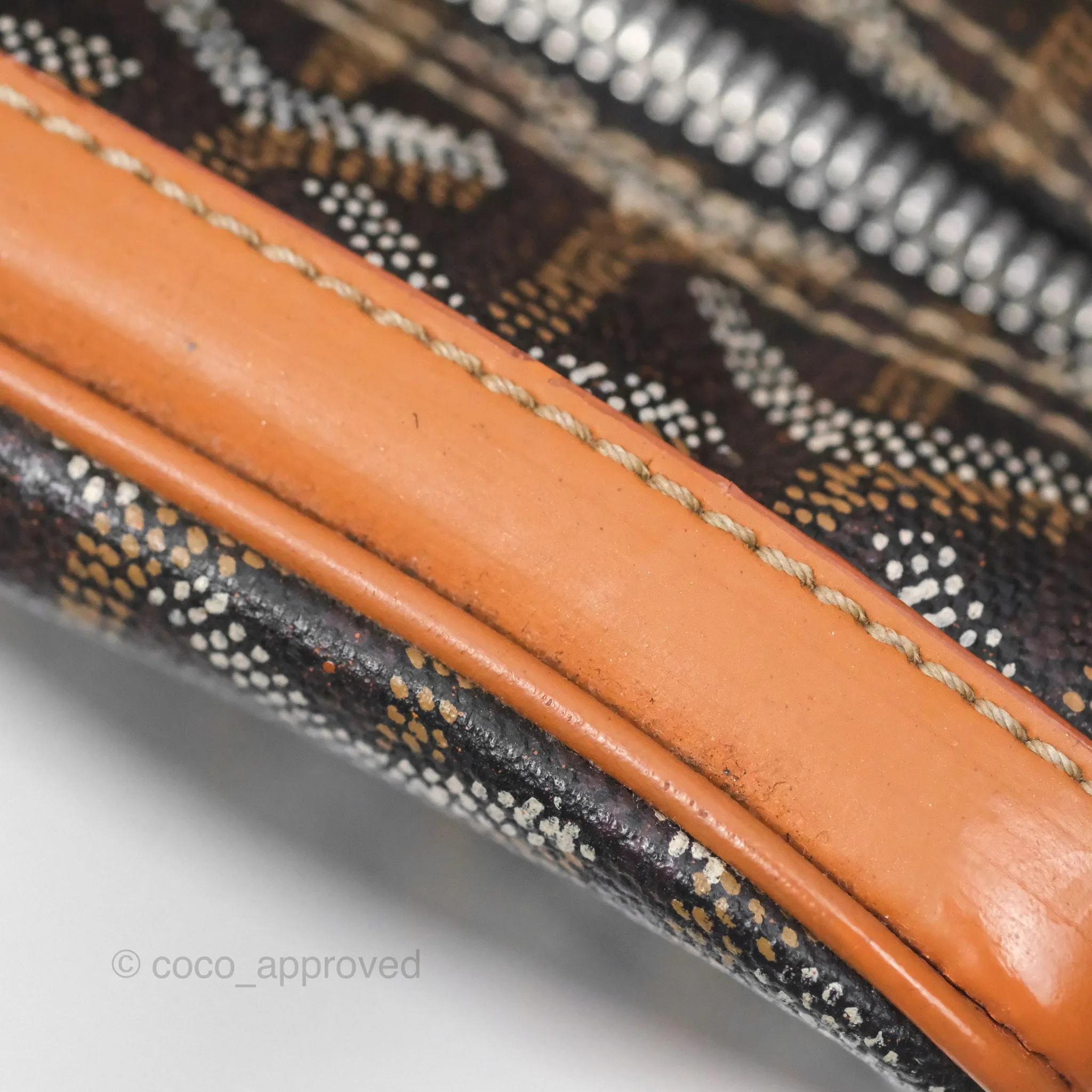 Goyard Saint Martin Bag Goyardine Canvas Black/ Tan